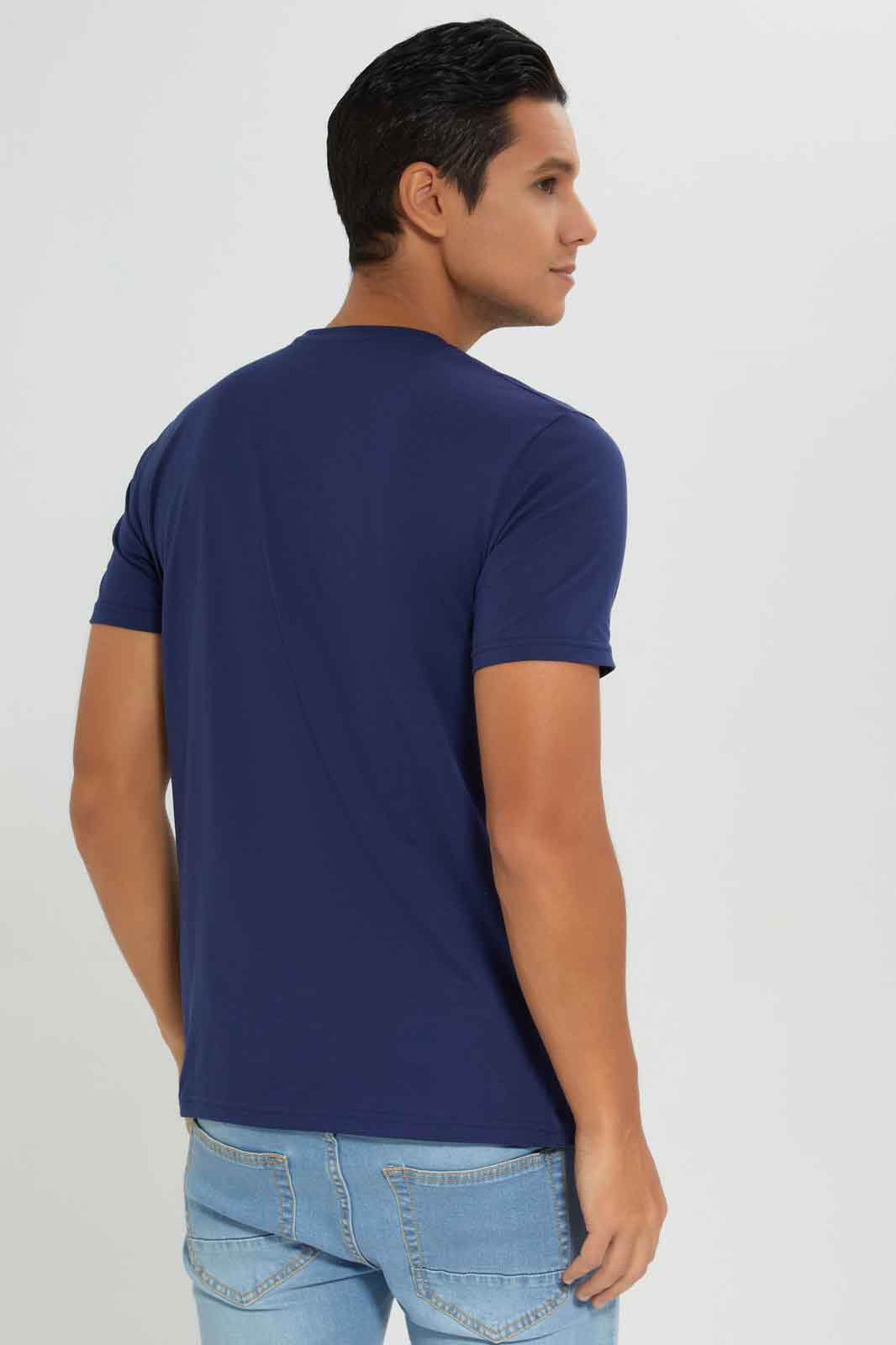 Redtag-Men-Navy-Graphic-T-Shirt-Category:T-Shirts,-Colour:Navy,-Deals:New-In,-Dept:Menswear,-Filter:Men's-Clothing,-Men-T-Shirts,-New-In-Men-APL,-Non-Sale,-S23A,-Section:Men,-TBL-Men's-