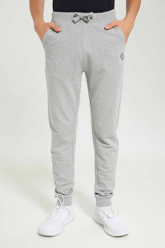 Redtag-Boys-Grey-Mel-Table-Active-Pants-BSR-Joggers,-Category:Joggers,-Colour:Grey,-Deals:New-In,-Dept:Boys,-Filter:Senior-Boys-(8-to-14-Yrs),-New-In-BSR-APL,-Non-Sale,-S23A,-Section:Boys-(0-to-14Yrs),-TBL-Senior-Boys-9 to 14 Years