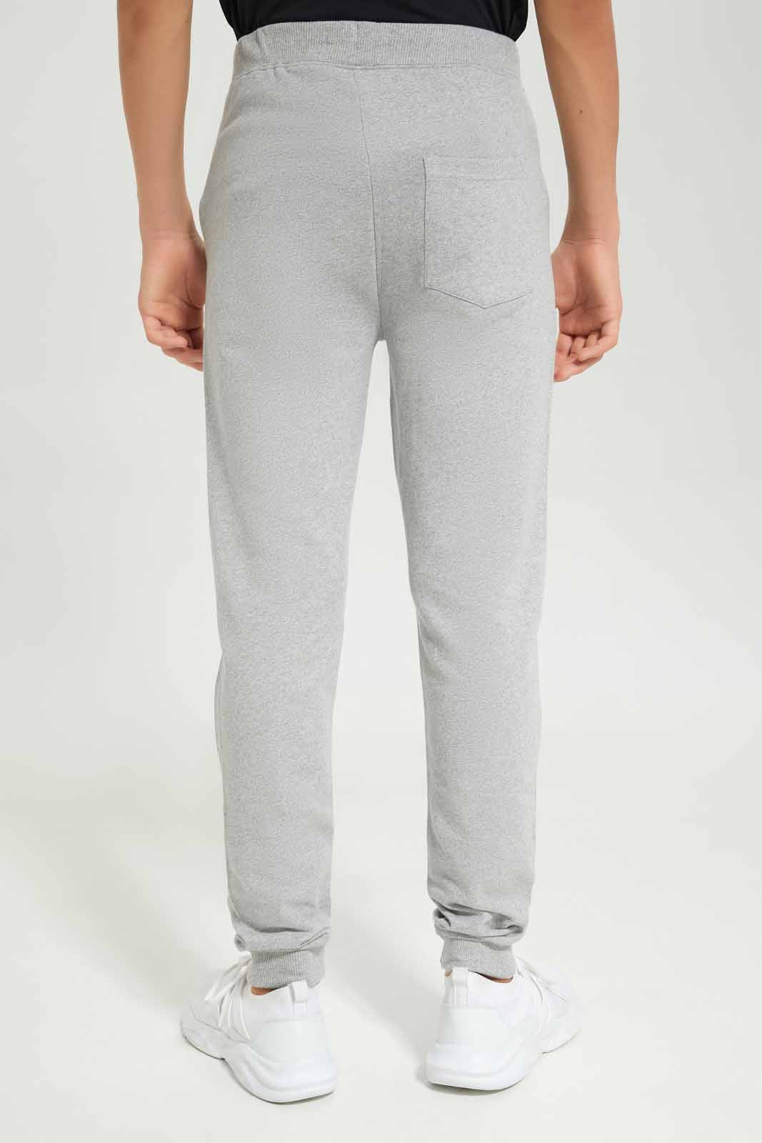 Redtag-Boys-Grey-Mel-Table-Active-Pants-BSR-Joggers,-Category:Joggers,-Colour:Grey,-Deals:New-In,-Dept:Boys,-Filter:Senior-Boys-(8-to-14-Yrs),-New-In-BSR-APL,-Non-Sale,-S23A,-Section:Boys-(0-to-14Yrs),-TBL-Senior-Boys-9 to 14 Years
