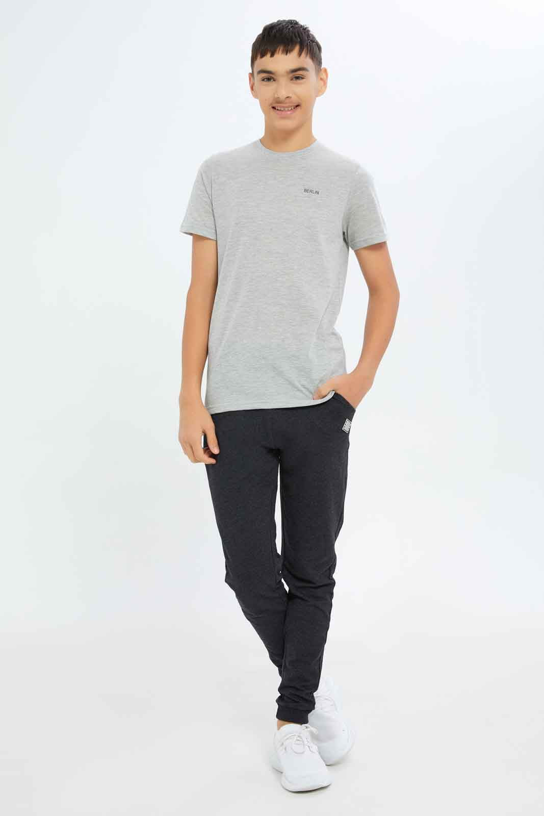 Redtag-Boys-Charcoal-Table-Active-Pants-BSR-Joggers,-Category:Joggers,-Colour:Charcoal,-Deals:New-In,-Dept:Boys,-Filter:Senior-Boys-(8-to-14-Yrs),-New-In-BSR-APL,-Non-Sale,-S23A,-Section:Boys-(0-to-14Yrs),-TBL-Senior-Boys-9 to 14 Years