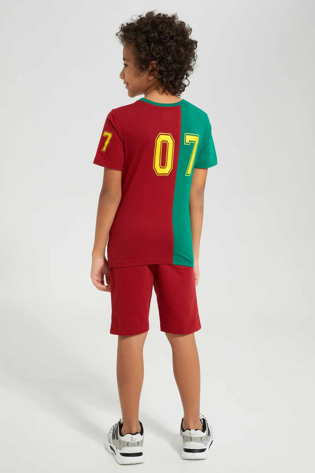 Boys Red And Green Portugal Set (2 Piece)