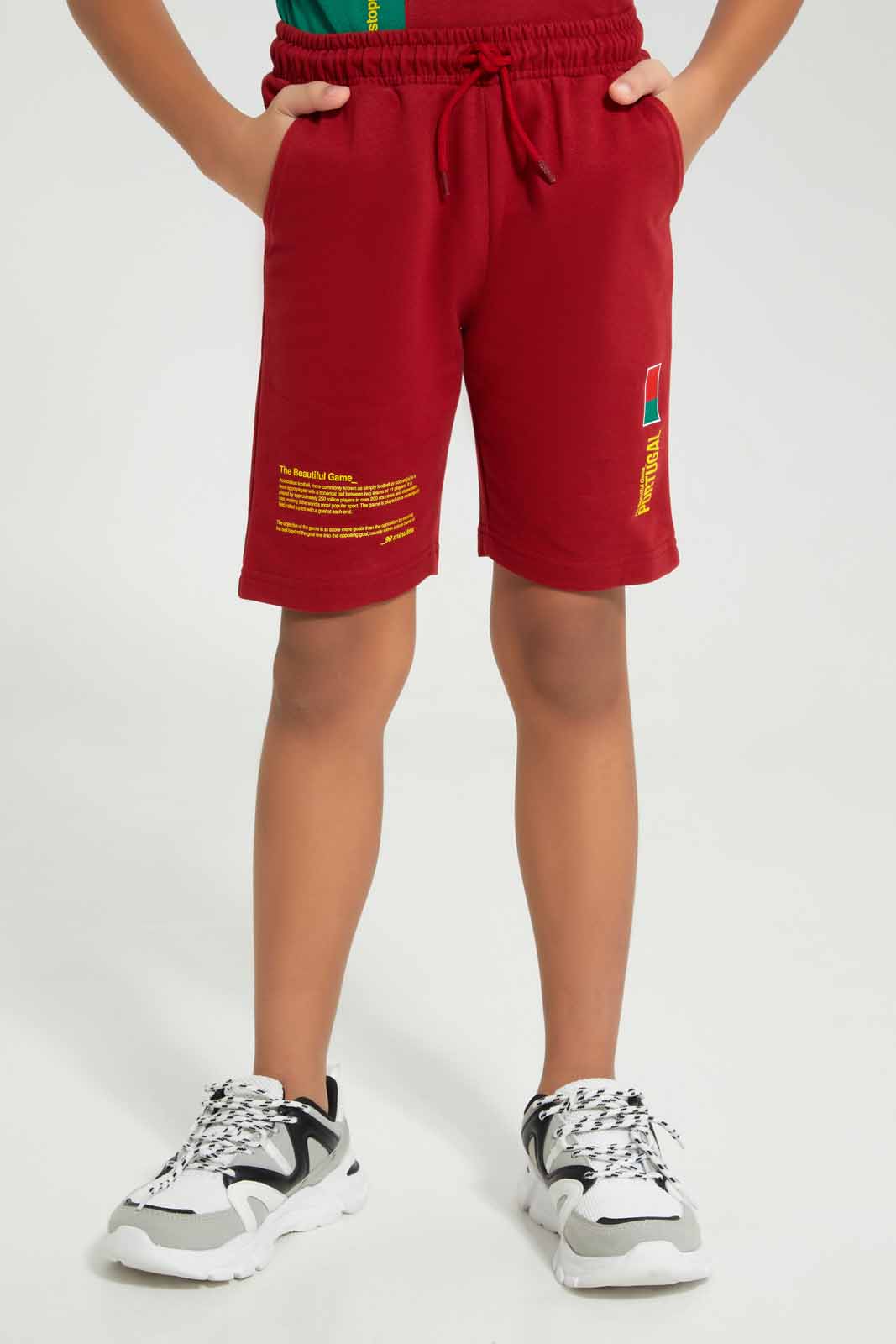 Boys Red And Green Portugal Set (2 Piece)