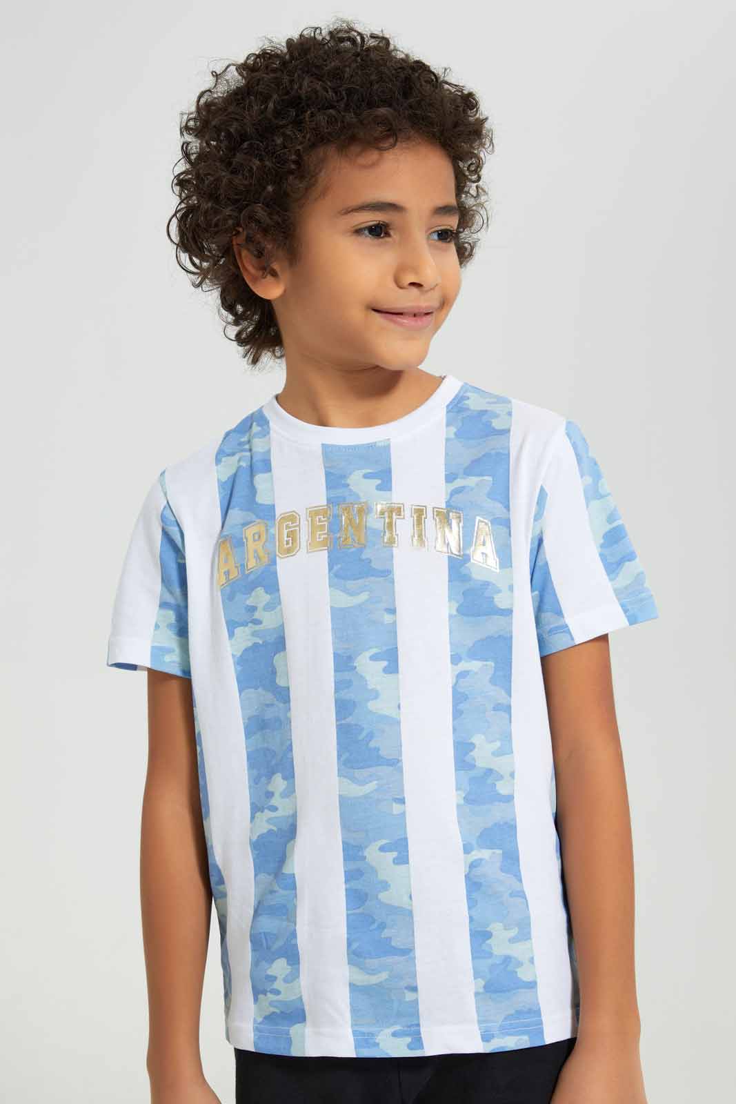 Boys Blue And Black Argentina Set (2 Piece)