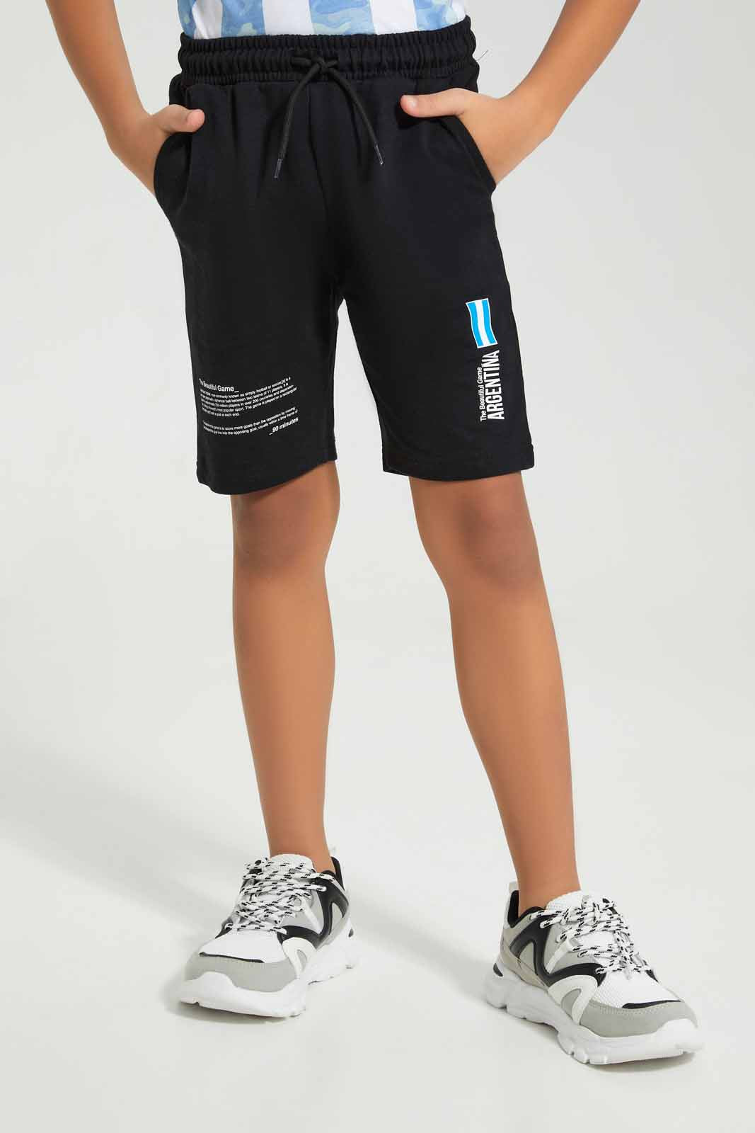Boys Blue And Black Argentina Set (2 Piece)