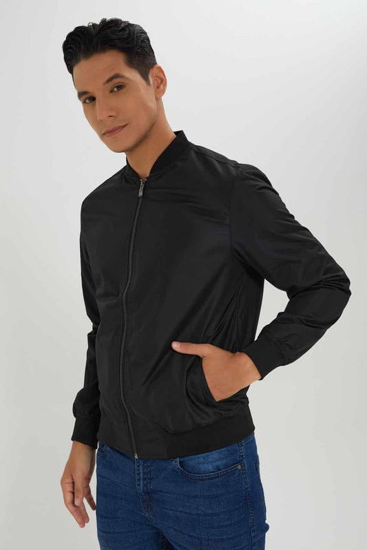 Redtag-Men-Black-Bomber-Jacket-Category:Jackets,-Colour:Black,-Deals:New-In,-Dept:Menswear,-Filter:Men's-Clothing,-Men-Jackets,-New-In-Men-APL,-Non-Sale,-S23A,-Section:Men-Men's-