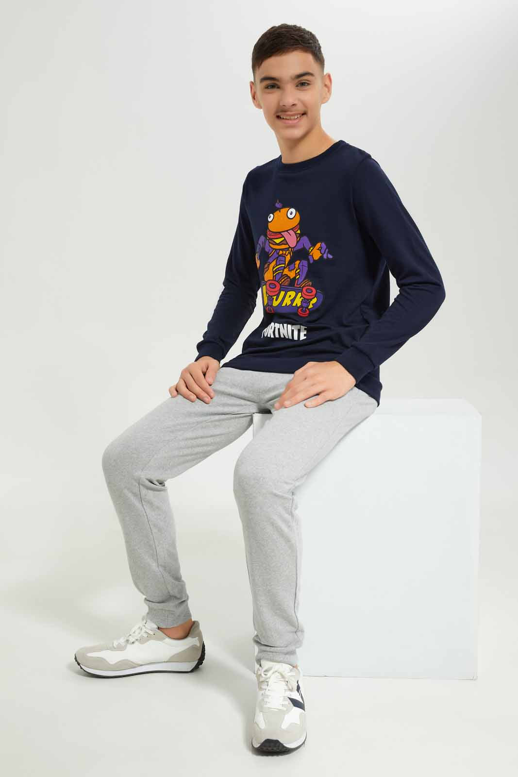 Redtag-Boys-Navy-Frotnite-Sweatshirt-BSR-Sweatshirts,-Category:Sweatshirts,-Colour:Navy,-Deals:New-In,-Dept:Boys,-Filter:Senior-Boys-(8-to-14-Yrs),-New-In-BSR-APL,-Non-Sale,-S23A,-Section:Boys-(0-to-14Yrs),-TBL-Senior-Boys-9 to 14 Years