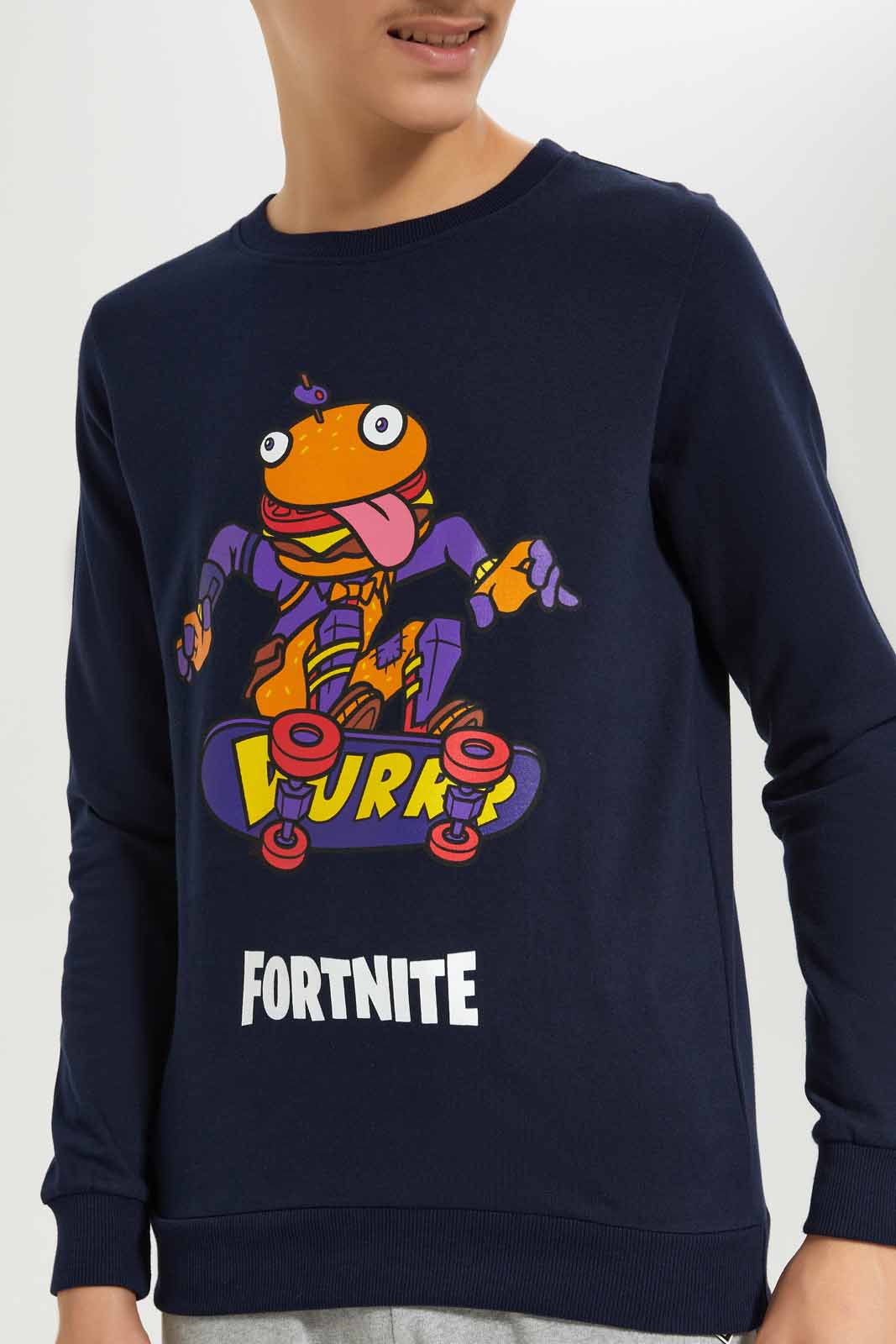 Redtag-Boys-Navy-Frotnite-Sweatshirt-BSR-Sweatshirts,-Category:Sweatshirts,-Colour:Navy,-Deals:New-In,-Dept:Boys,-Filter:Senior-Boys-(8-to-14-Yrs),-New-In-BSR-APL,-Non-Sale,-S23A,-Section:Boys-(0-to-14Yrs),-TBL-Senior-Boys-9 to 14 Years