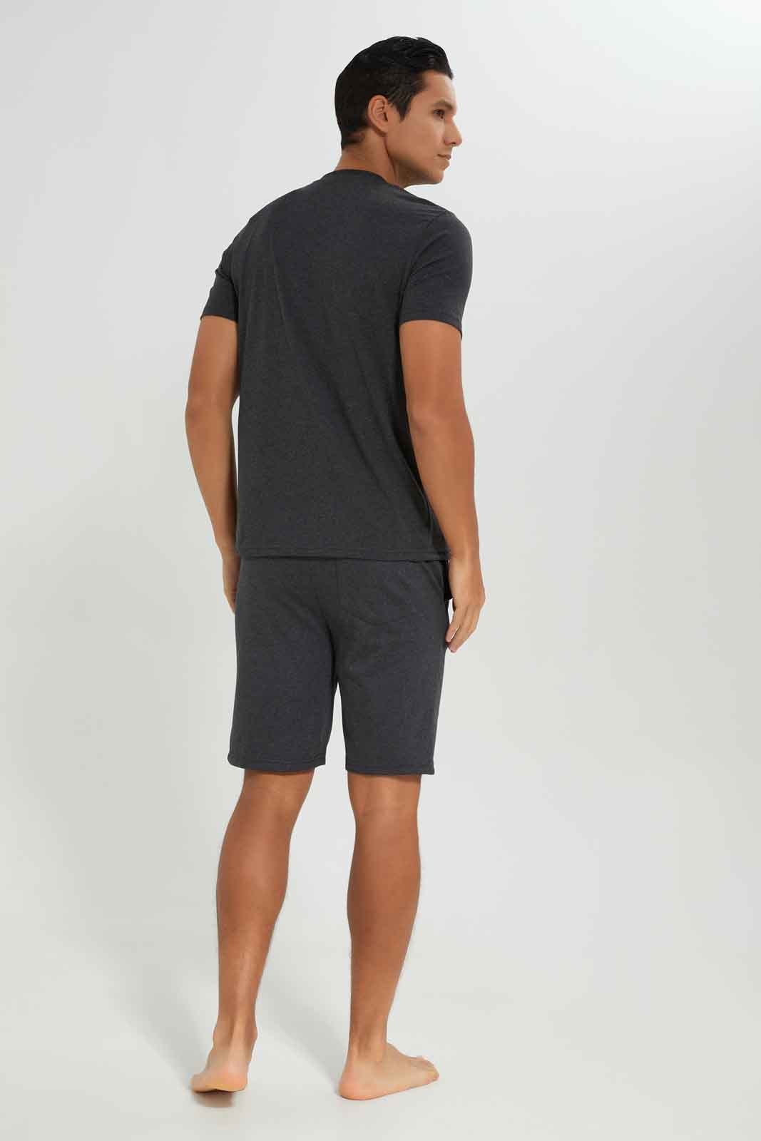 Redtag-Men-Charcoal-Pajama-Set-Category:Pyjama-Sets,-Colour:Charcoal,-Deals:New-In,-Dept:Menswear,-Filter:Men's-Clothing,-Men-Pyjama-Sets,-New-In-Men-APL,-Non-Sale,-S23A,-Section:Men-Men's-