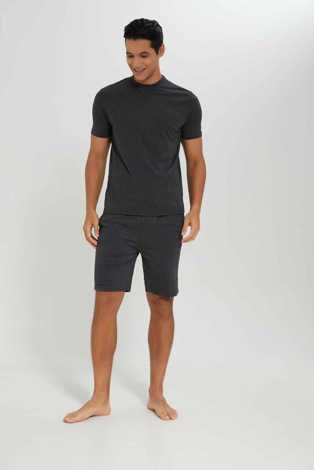 Redtag-Men-Charcoal-Pajama-Set-Category:Pyjama-Sets,-Colour:Charcoal,-Deals:New-In,-Dept:Menswear,-Filter:Men's-Clothing,-Men-Pyjama-Sets,-New-In-Men-APL,-Non-Sale,-S23A,-Section:Men-Men's-