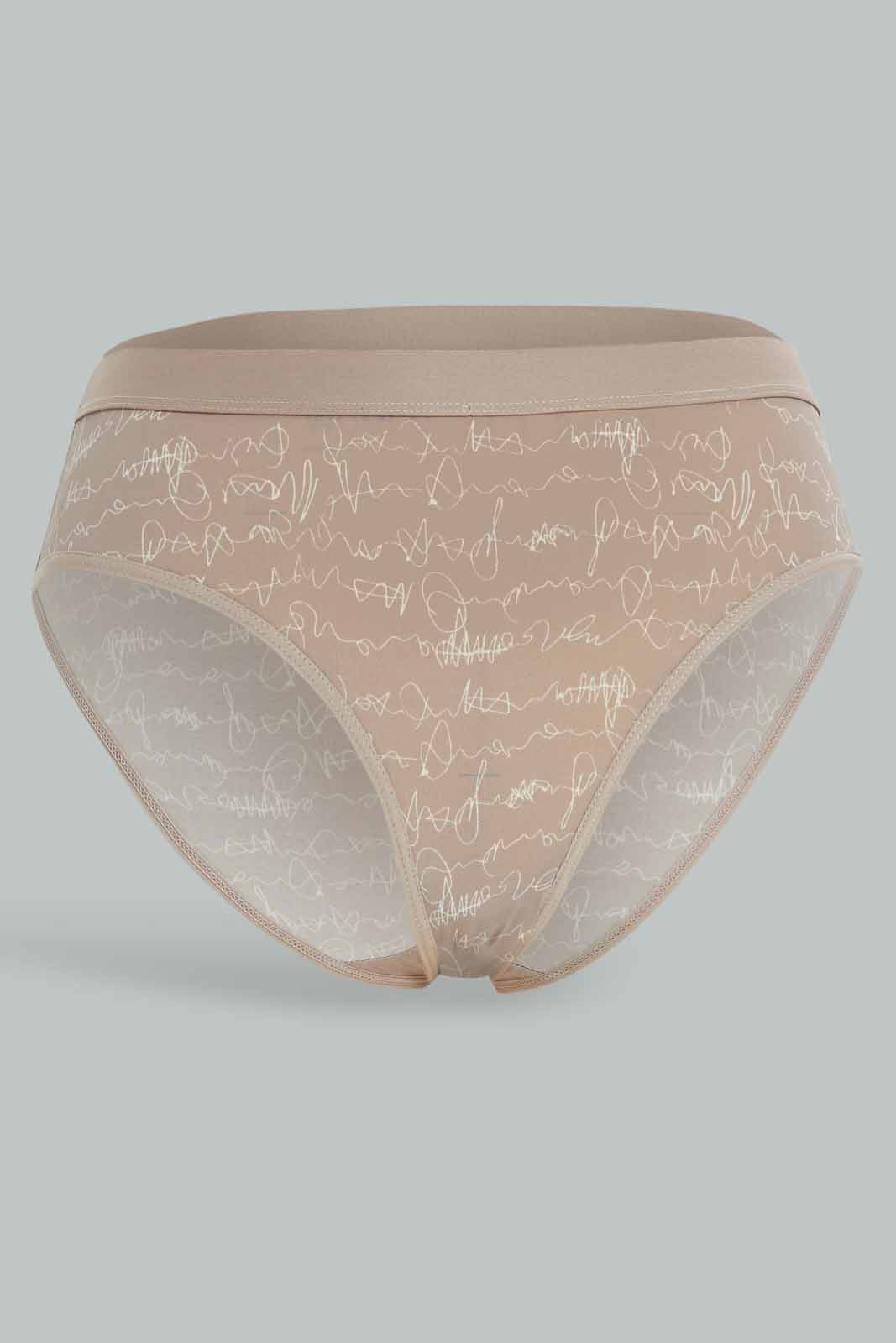 Redtag-Women-Nude-Printed/-Ivory-Plain-Boyleg-Brief-(2-Pack)-Category:Briefs,-Colour:Assorted,-Deals:New-In,-Dept:Ladieswear,-Filter:Women's-Clothing,-New-In-Women-APL,-Non-Sale,-S23A,-Section:Women,-Women-Briefs--