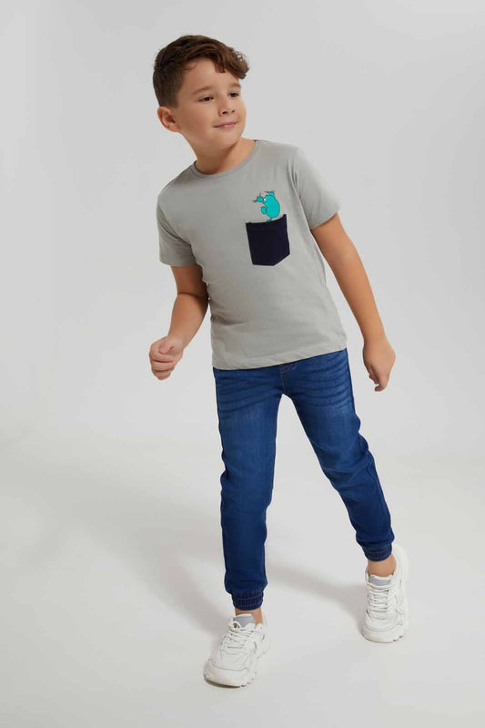 Redtag-Boys-Midwash-Elasticated-Waist-Jogger-Jean-BOY-Jeans,-Category:Jeans,-Colour:Blue,-Deals:New-In,-Dept:Boys,-Filter:Boys-(2-to-8-Yrs),-FIT-WALL-(FTW),-New-In-BOY-APL,-Non-Sale,-S23A,-Section:Boys-(0-to-14Yrs)-Boys-2 to 8 Years