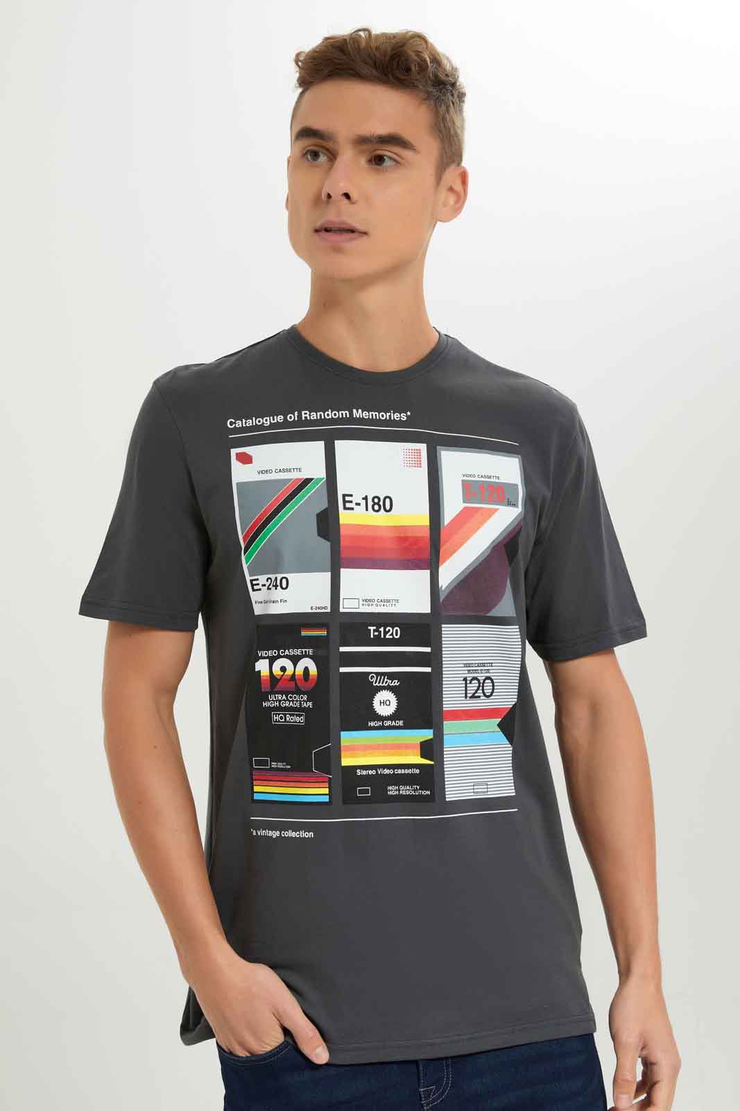 Redtag-Men-Grey-Graphic-T-Shirt-Category:T-Shirts,-Colour:Charcoal,-Deals:New-In,-Dept:Menswear,-Filter:Men's-Clothing,-Men-T-Shirts,-New-In-Men-APL,-Non-Sale,-S23A,-Section:Men,-TBL-Men's-