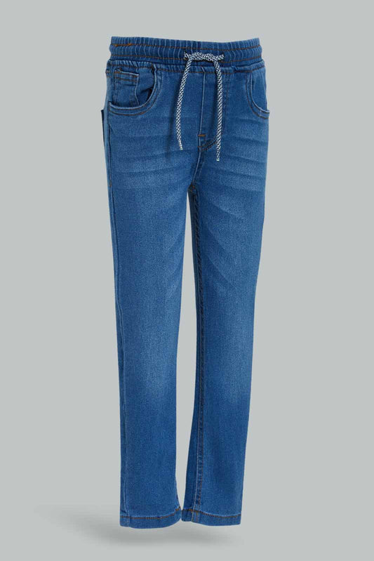 Redtag-Boys-Stone-Wash-Elasticated-Waist-Jean-365,-BOY-Jeans,-Category:Jeans,-Colour:Stonewash,-Deals:New-In,-Dept:Boys,-Filter:Boys-(2-to-8-Yrs),-New-In-BOY-APL,-Non-Sale,-Section:Boys-(0-to-14Yrs),-TBL-Boys-2 to 8 Years