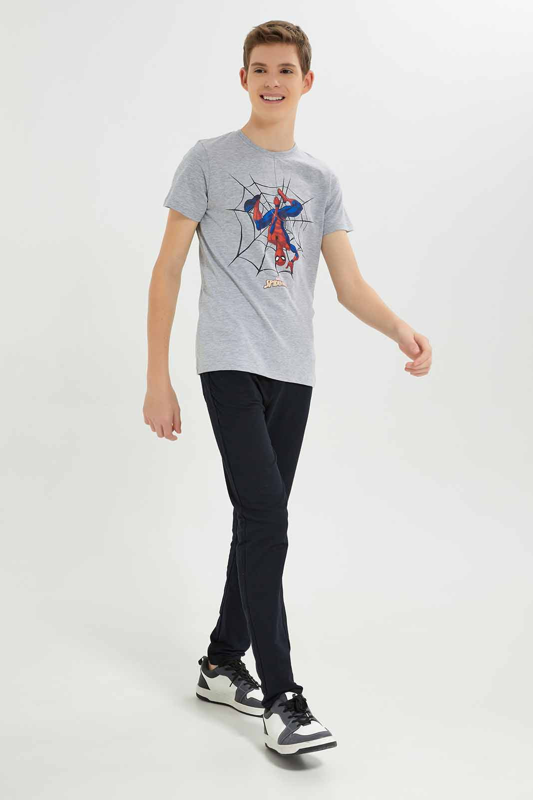 Redtag-Boys-Black-Stretch-Active-Pants-BSR-Joggers,-Category:Joggers,-Colour:Black,-Deals:New-In,-Dept:Boys,-Filter:Senior-Boys-(8-to-14-Yrs),-New-In-BSR-APL,-Non-Sale,-S23A,-Section:Boys-(0-to-14Yrs),-VLM-Senior-Boys-9 to 14 Years