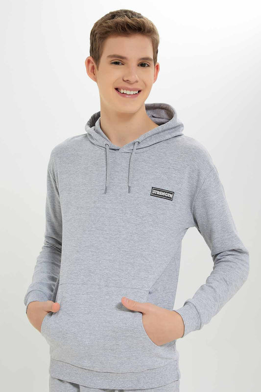 Redtag-Boys-Grey-Mel-Short-Sleeve-Lounge-Wear-Hoody-Sweatshirt-BSR-Sweatshirts,-Category:Sweatshirts,-Colour:Grey,-Deals:New-In,-Dept:Boys,-Filter:Senior-Boys-(8-to-14-Yrs),-New-In-BSR-APL,-Non-Sale,-S23A,-Section:Boys-(0-to-14Yrs)-Senior-Boys-9 to 14 Years