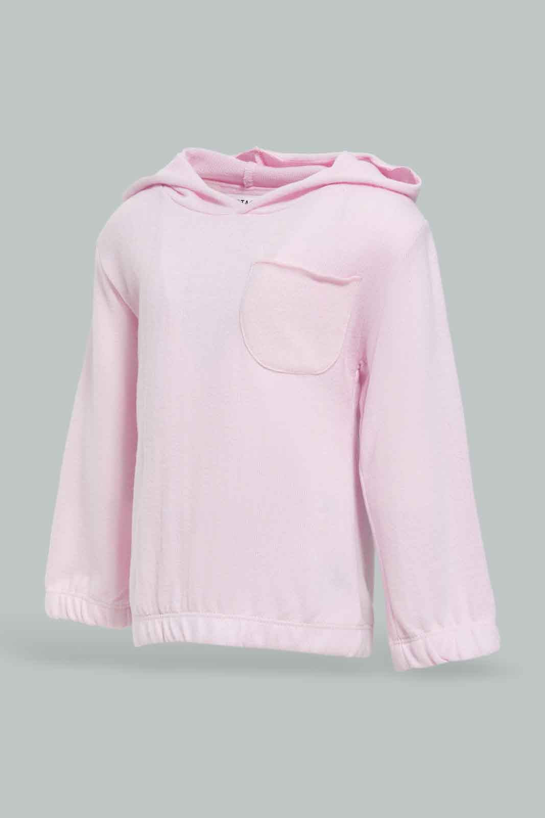 Redtag-Girls-Pink-Reglan-Hoody-Category:Pullovers,-Colour:Apricot,-Deals:New-In,-Dept:Girls,-Filter:Infant-Girls-(3-to-24-Mths),-ING-Pullovers,-New-In-ING-APL,-Non-Sale,-Section:Girls-(0-to-14Yrs),-W22B-Infant-Girls-3 to 24 Months