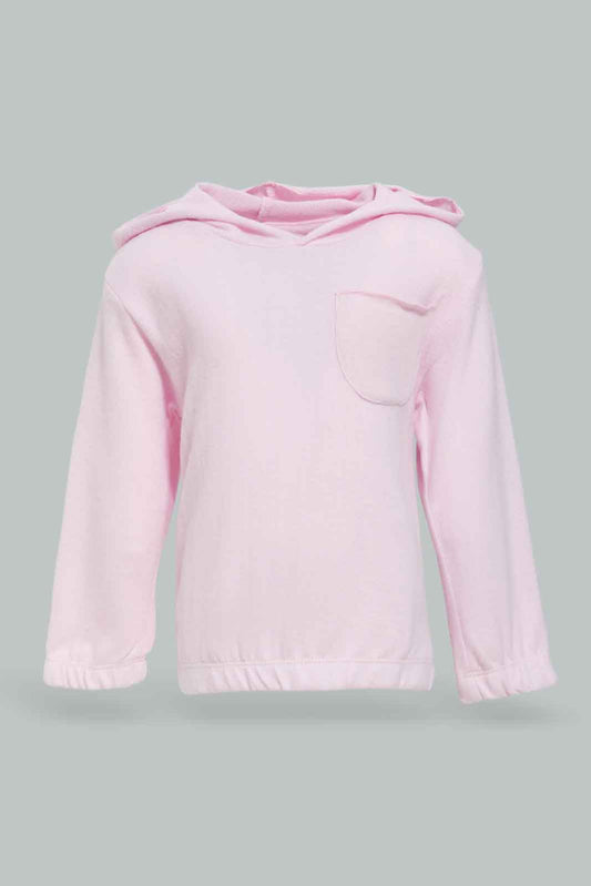 Redtag-Girls-Pink-Reglan-Hoody-Category:Pullovers,-Colour:Apricot,-Deals:New-In,-Dept:Girls,-Filter:Infant-Girls-(3-to-24-Mths),-ING-Pullovers,-New-In-ING-APL,-Non-Sale,-Section:Girls-(0-to-14Yrs),-W22B-Infant-Girls-3 to 24 Months