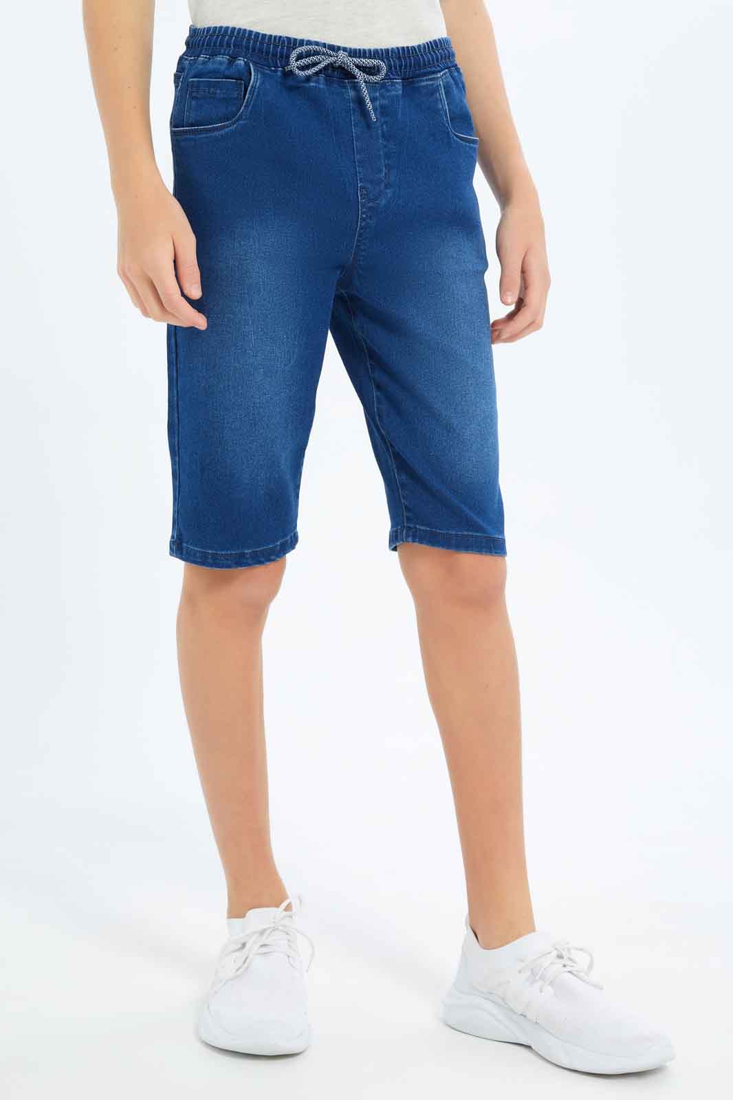 Redtag-Boys-Blue-Pull-On-Short-BSR-Shorts,-Category:Shorts,-Colour:Blue,-Deals:New-In,-Dept:Boys,-Filter:Senior-Boys-(8-to-14-Yrs),-New-In-BSR-APL,-Non-Sale,-S23B,-Section:Boys-(0-to-14Yrs),-TBL-Senior-Boys-9 to 14 Years