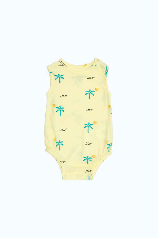 Redtag-Boys-Yellow-Aop-Terry-Vest-Body-Suits-Category:Bodysuits,-Colour:Yellow,-Deals:2-FOR-37,-Deals:New-In,-Dept:New-Born,-Filter:Baby-(0-to-12-Mths),-MQN,-NBB-Bodysuits,-New-In-NBB-APL,-Non-Sale,-S23B,-Section:Boys-(0-to-14Yrs)-Baby-0 to 12 Months
