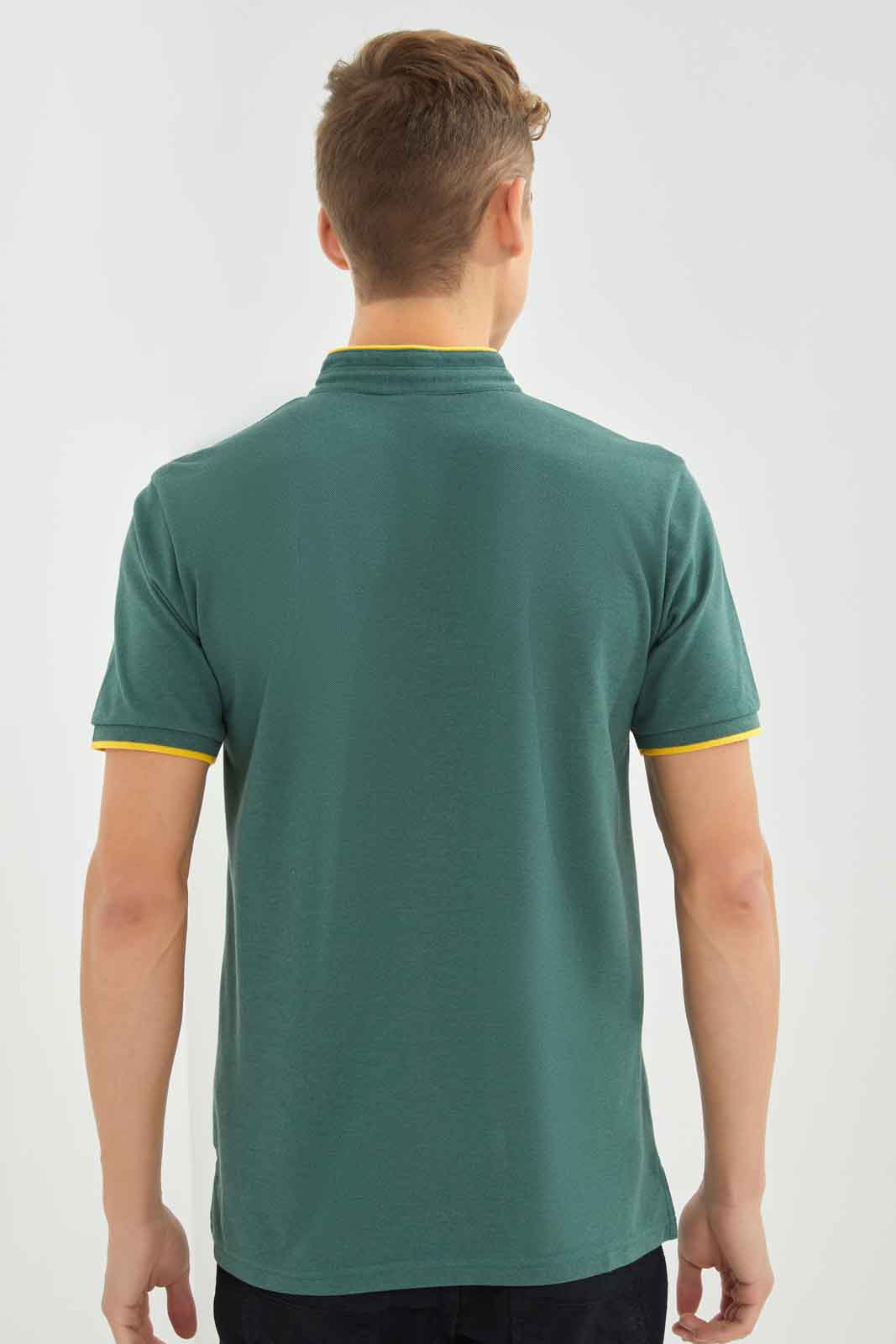 Redtag-Men-Sage-Green-Standup-Collar-Polo-Shirt-Category:Polo-T-Shirts,-Colour:Green,-Deals:New-In,-Dept:Menswear,-Filter:Men's-Clothing,-Men-Polo-T-Shirts,-New-In-Men-APL,-Non-Sale,-S23A,-Section:Men,-TBL-Men's-