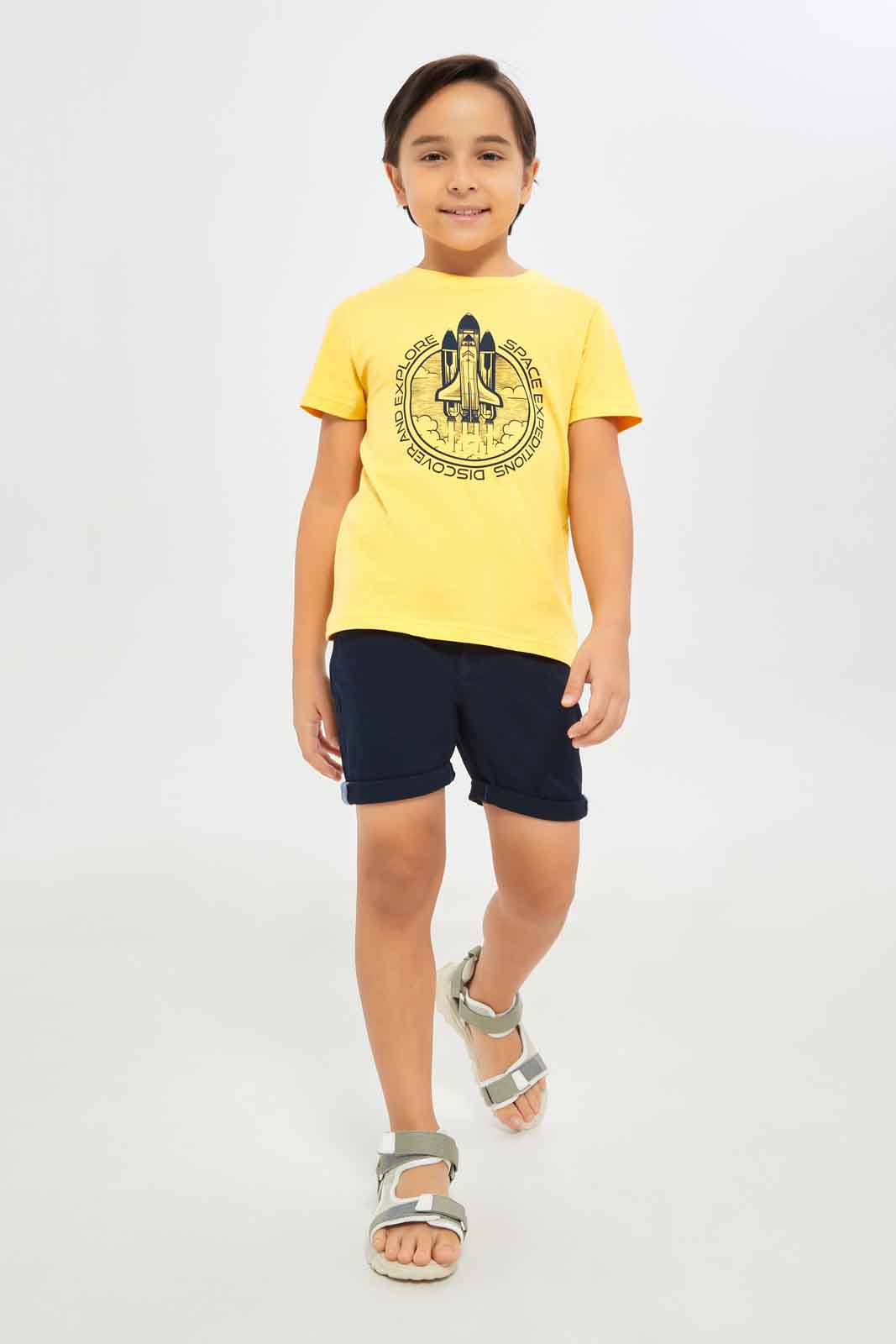 Redtag-Boys-Navy-Chino-Shorts-BOY-Shorts,-Category:Shorts,-Colour:Navy,-Deals:New-In,-Dept:Boys,-Filter:Boys-(2-to-8-Yrs),-New-In-BOY-APL,-Non-Sale,-S23C,-Section:Boys-(0-to-14Yrs),-VLM-Boys-2 to 8 Years