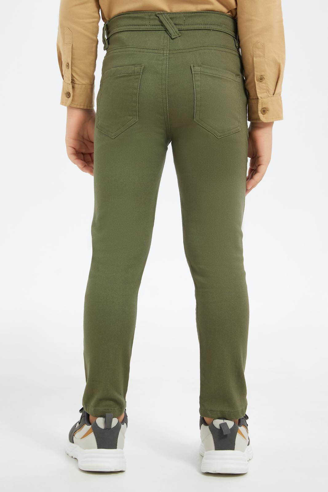 Redtag-Boys-Olive-5-Pocket-Colored-Jeans-BOY-Jeans,-Category:Jeans,-Colour:Olive,-Deals:New-In,-Dept:Boys,-Filter:Boys-(2-to-8-Yrs),-New-In-BOY-APL,-Non-Sale,-S23B,-Section:Boys-(0-to-14Yrs)-Boys-2 to 8 Years