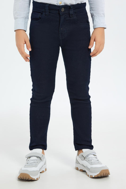 Redtag-Boys-Navy-5-Pocket-Colored-Jeans-BOY-Jeans,-Category:Jeans,-Colour:Navy,-Deals:New-In,-Dept:Boys,-Filter:Boys-(2-to-8-Yrs),-New-In-BOY-APL,-Non-Sale,-S23B,-Section:Boys-(0-to-14Yrs)-Boys-2 to 8 Years