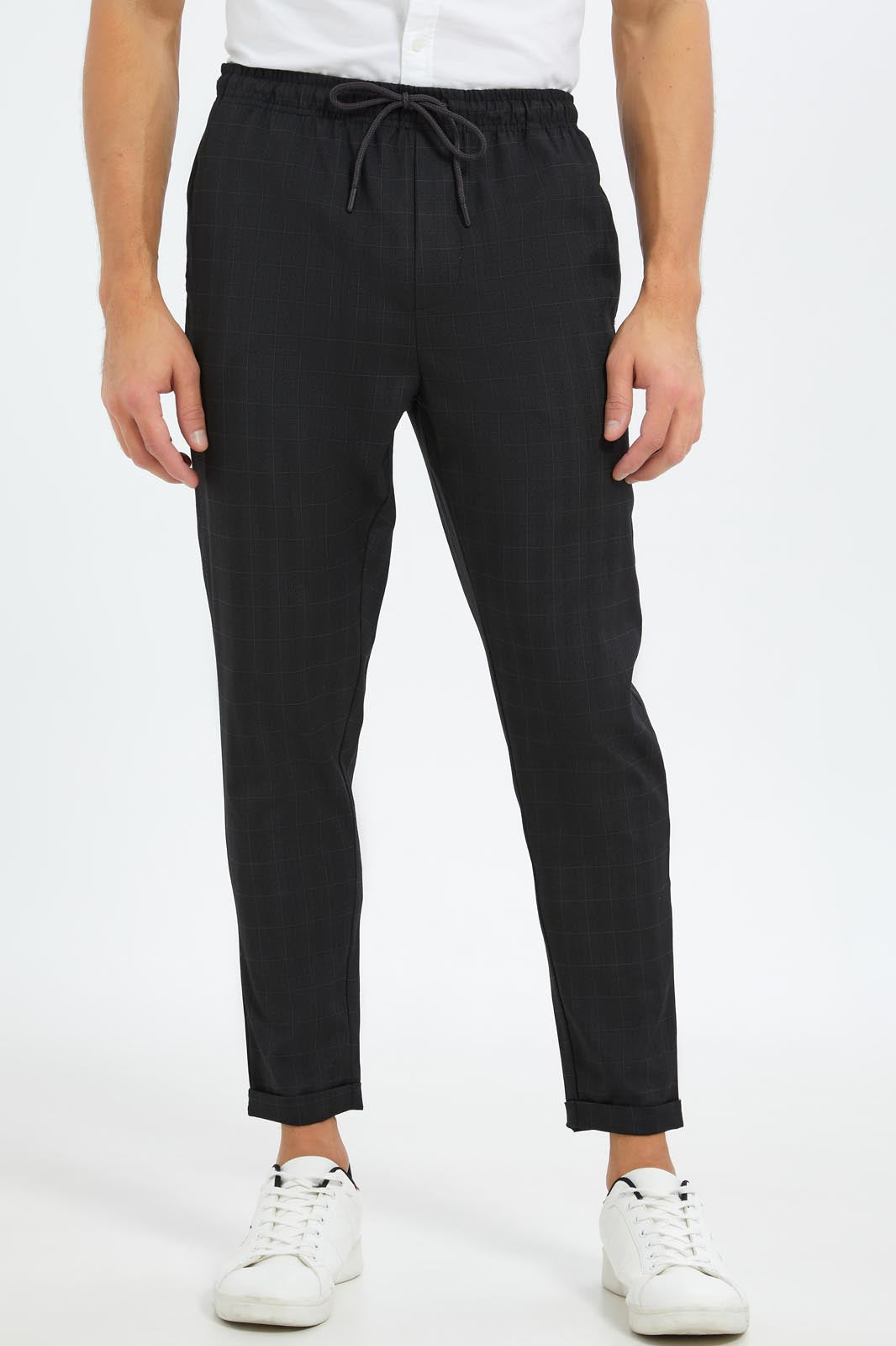 Redtag-Men-Black-Pull-On-Trousers-CAPSULE-BUY,-Category:Trousers,-Colour:Black,-Deals:New-In,-Dept:Menswear,-Filter:Men's-Clothing,-Men-Trousers,-New-In-Men-APL,-Non-Sale,-S23B,-Section:Men-Men's-