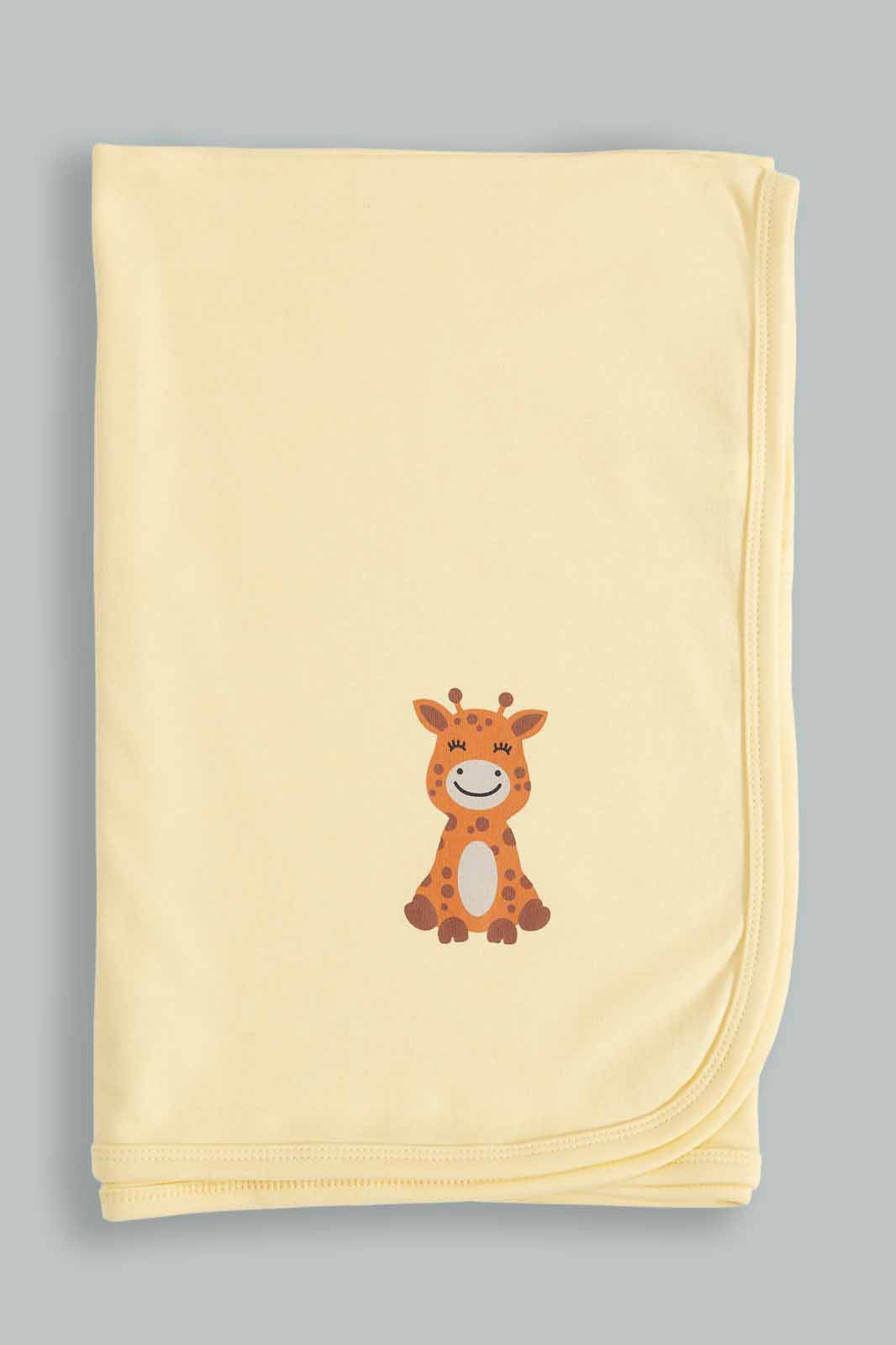 Redtag-2-Pc-Plain-Knit-Blanket-Category:Newborn-Accessories,-Colour:Yellow,-Deals:New-In,-Dept:New-Born,-Filter:Baby-(0-to-12-Mths),-NBF-Newborn-Accessories,-New-In-NBF-APL,-Non-Sale,-S23A,-Section:Boys-(0-to-14Yrs)-Baby-0 to 12 Months