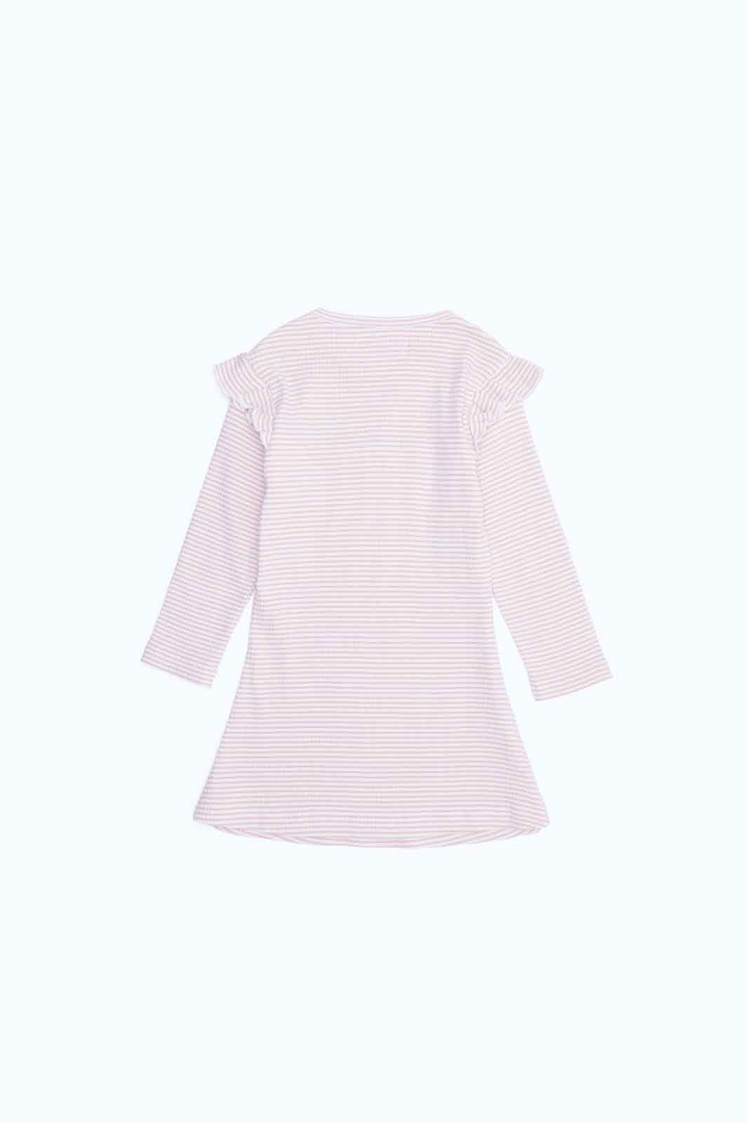 Redtag-Girls-Pink/White-Aop-Striped-Jacquard-Dress-Category:Dresses,-Colour:White,-Deals:3-FOR-90,-Deals:New-In,-Dept:New-Born,-Filter:Baby-(0-to-12-Mths),-H1:KWR,-H2:NBF,-H3:DRS,-H4:CAD,-NBG-Dresses,-New-In-NBG-APL,-Non-Sale,-Season:W22B,-Section:Boys-(0-to-14Yrs),-W22B-Baby-0 to 12 Months