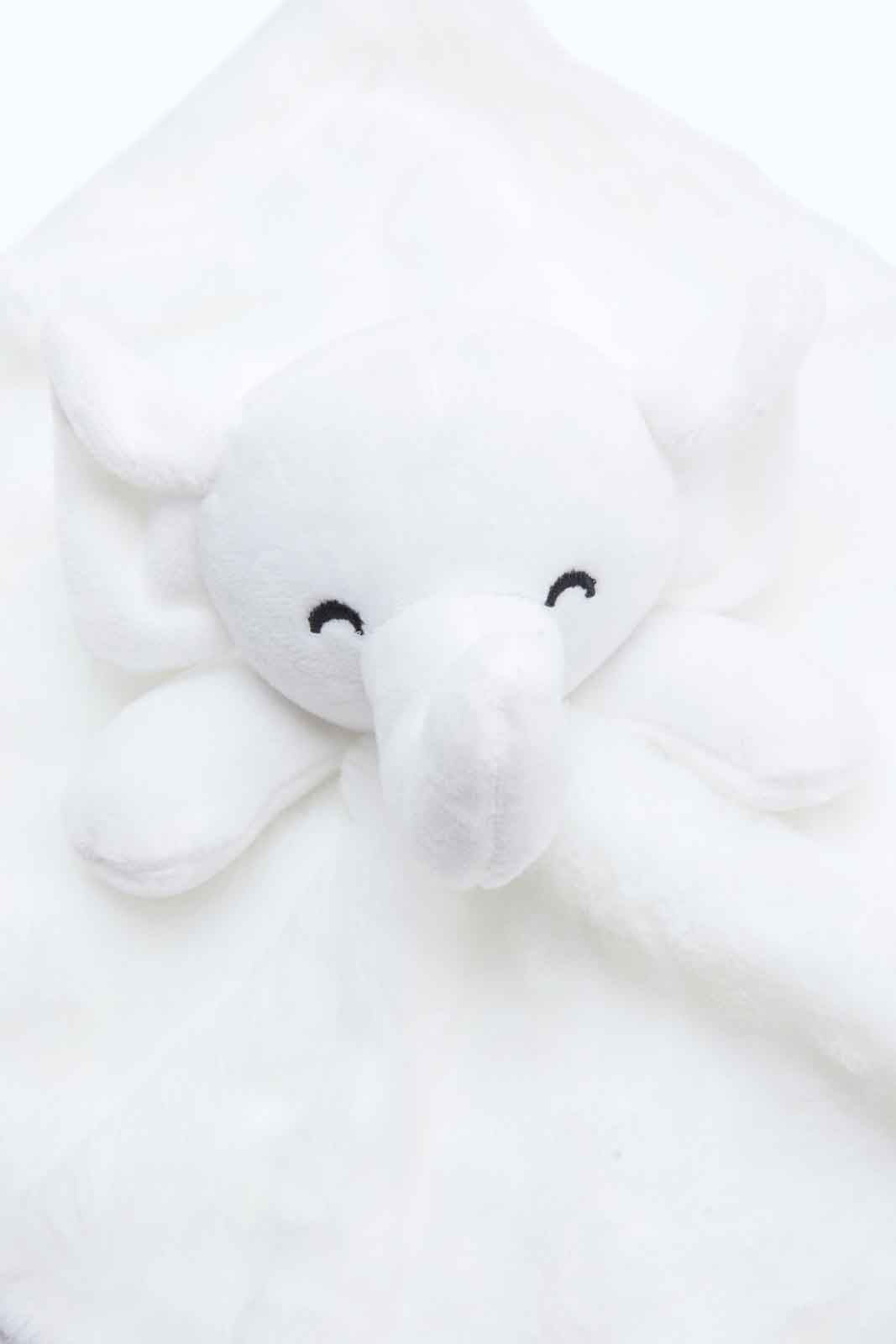 Redtag-Ivory-Elephant-Toy-Fluffy-Blanket-Category:Newborn-Accessories,-Colour:Yellow,-Deals:New-In,-Dept:New-Born,-Filter:Baby-(0-to-12-Mths),-NBF-Newborn-Accessories,-New-In-NBF-APL,-Non-Sale,-Section:Boys-(0-to-14Yrs),-W22B-Baby-0 to 12 Months