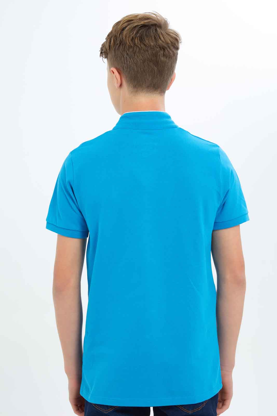 Redtag-Boys-Sky-Blue-Mandarin-Collar-Polo-BSR-Polo-T-Shirts,-Category:Polo-T-Shirts,-Colour:Sky-Blue,-Deals:New-In,-Dept:Boys,-Filter:Senior-Boys-(8-to-14-Yrs),-New-In-BSR-APL,-Non-Sale,-S23B,-Section:Boys-(0-to-14Yrs),-TBL-Senior-Boys-9 to 14 Years