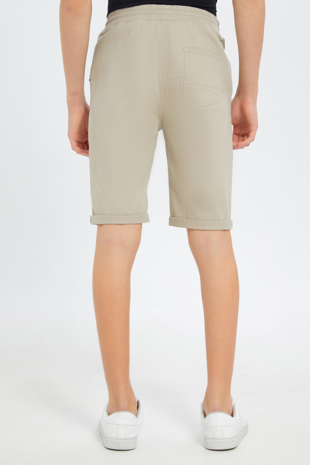 Redtag-Boys-Beige-Pull-On-Trouser-Short-BSR-Shorts,-Category:Shorts,-Colour:Beige,-Deals:New-In,-Dept:Boys,-Filter:Senior-Boys-(8-to-14-Yrs),-New-In-BSR-APL,-Non-Sale,-S23B,-Section:Boys-(0-to-14Yrs),-TBL-Senior-Boys-9 to 14 Years
