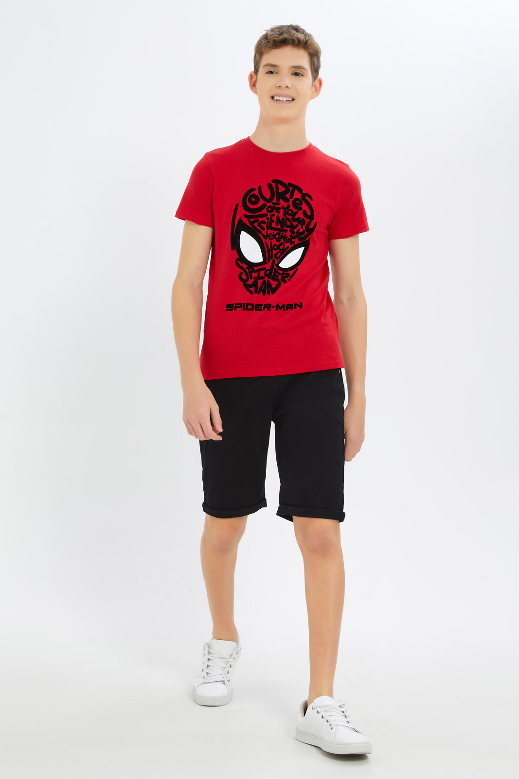 Redtag-Boys-Black-Pull-On-Trouser-Short-BSR-Shorts,-BTS,-Category:Shorts,-Colour:Black,-Deals:New-In,-Dept:Boys,-Filter:Senior-Boys-(8-to-14-Yrs),-New-In-BSR-APL,-Non-Sale,-S23B,-Section:Boys-(0-to-14Yrs),-TBL-Senior-Boys-9 to 14 Years