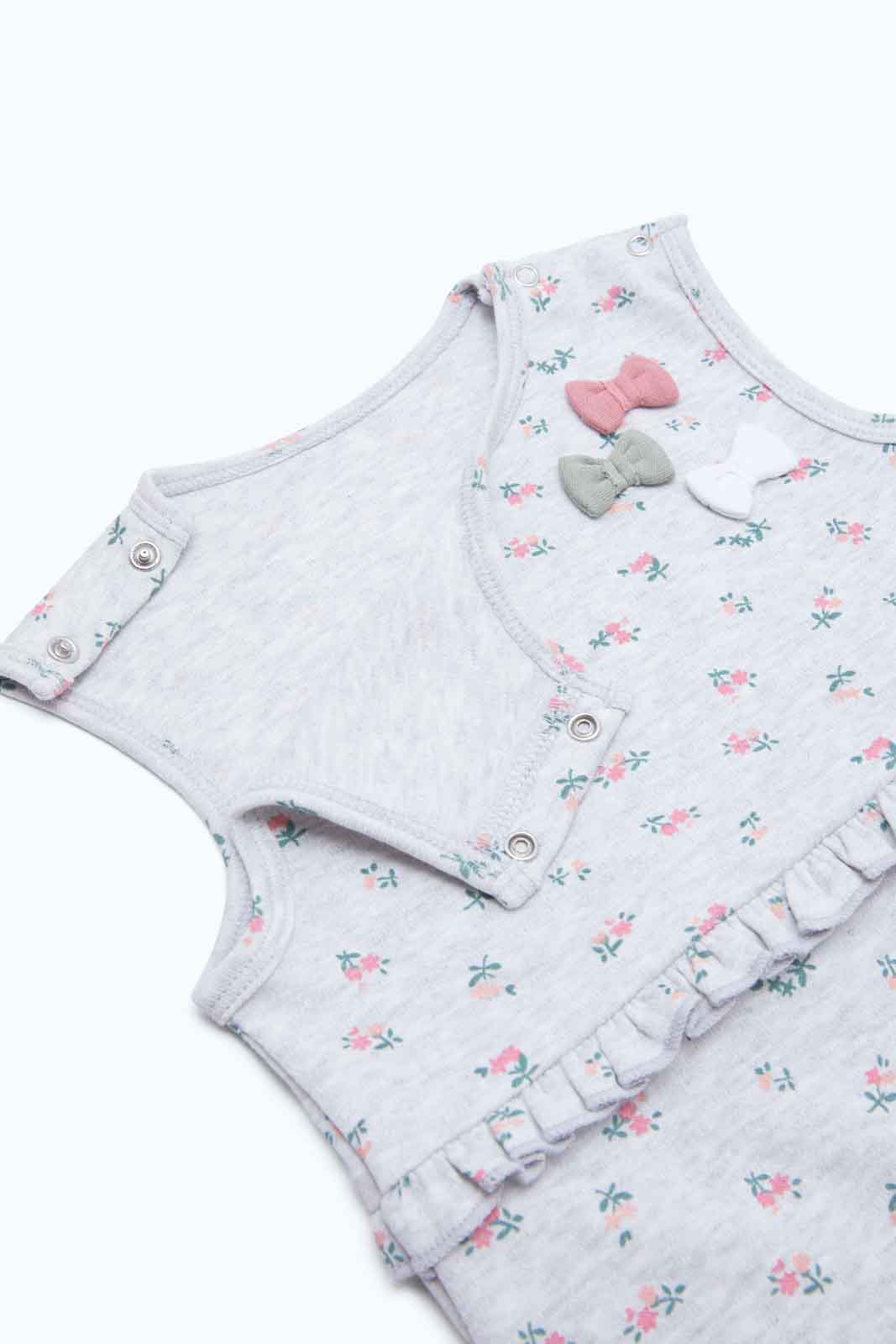 Redtag-Girls-Pink-Ls-Tshirt-And-Knit-Dungaree-Romper-2FOR89,-Category:Rompers,-Colour:Assorted,-Deals:2-FOR-89,-Deals:New-In,-Dept:New-Born,-Filter:Baby-(0-to-12-Mths),-NBG-Rompers,-New-In-NBG-APL,-Section:Boys-(0-to-14Yrs),-W22B-Baby-0 to 12 Months