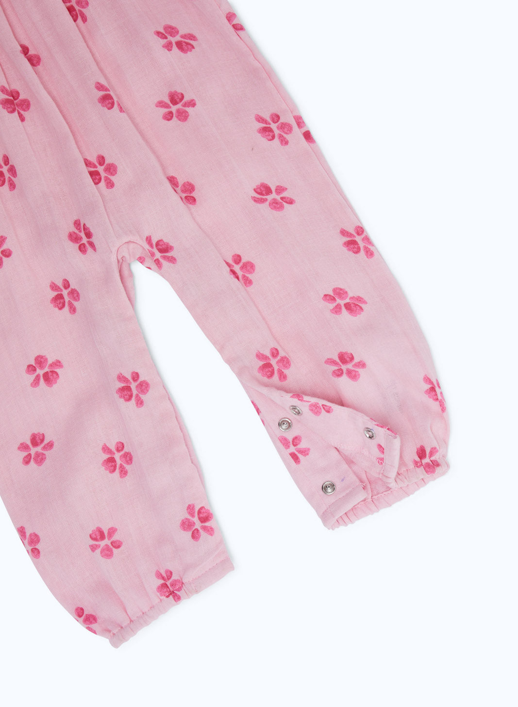 Redtag-Boys-Pink-Crinkle-Aop-Floral-Ropmer-Category:Rompers,-Colour:Apricot,-Deals:New-In,-Dept:New-Born,-Filter:Baby-(0-to-12-Mths),-H1:KWR,-H2:NBF,-H3:RMS,-H4:RMS,-NBG-Rompers,-New-In-NBG-APL,-Non-Sale,-S23B,-Season:S23B,-Section:Boys-(0-to-14Yrs)-Baby-0 to 12 Months