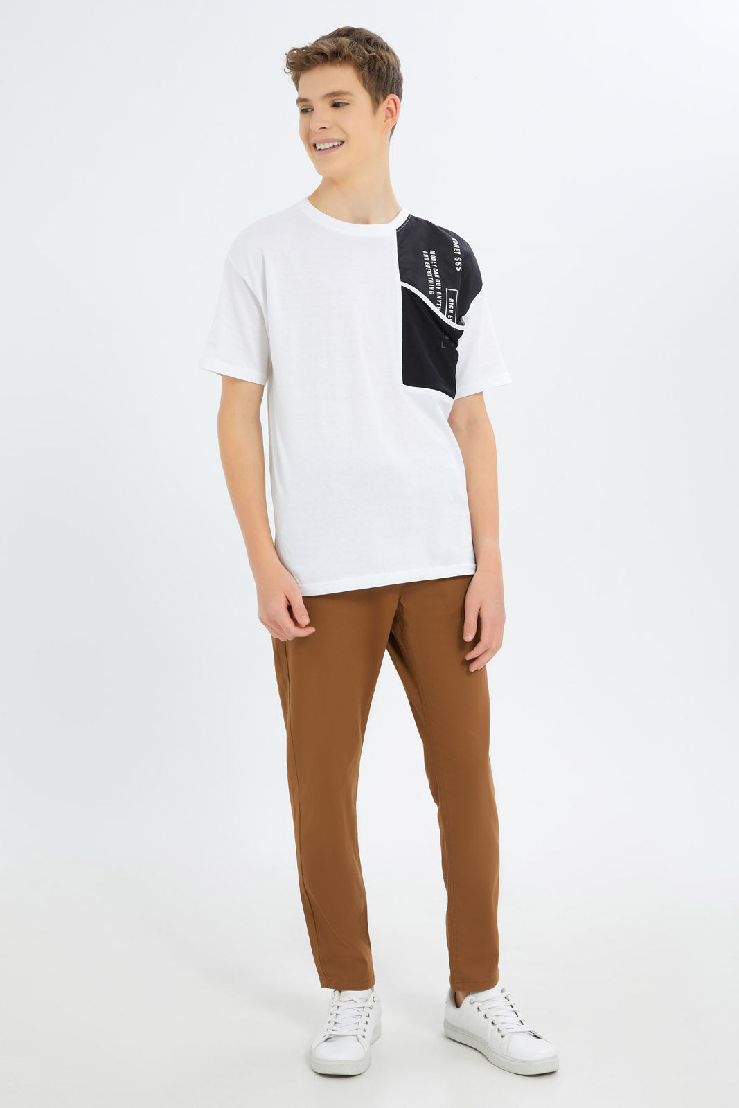 Redtag-Boys-Tan-Pull-On-Casual-Trouser-BSR-Trousers,-Category:Trousers,-Colour:Tan,-Deals:New-In,-Dept:Boys,-Filter:Senior-Boys-(8-to-14-Yrs),-New-In-BSR-APL,-Non-Sale,-S23B,-Section:Boys-(0-to-14Yrs),-TBL-Senior-Boys-9 to 14 Years