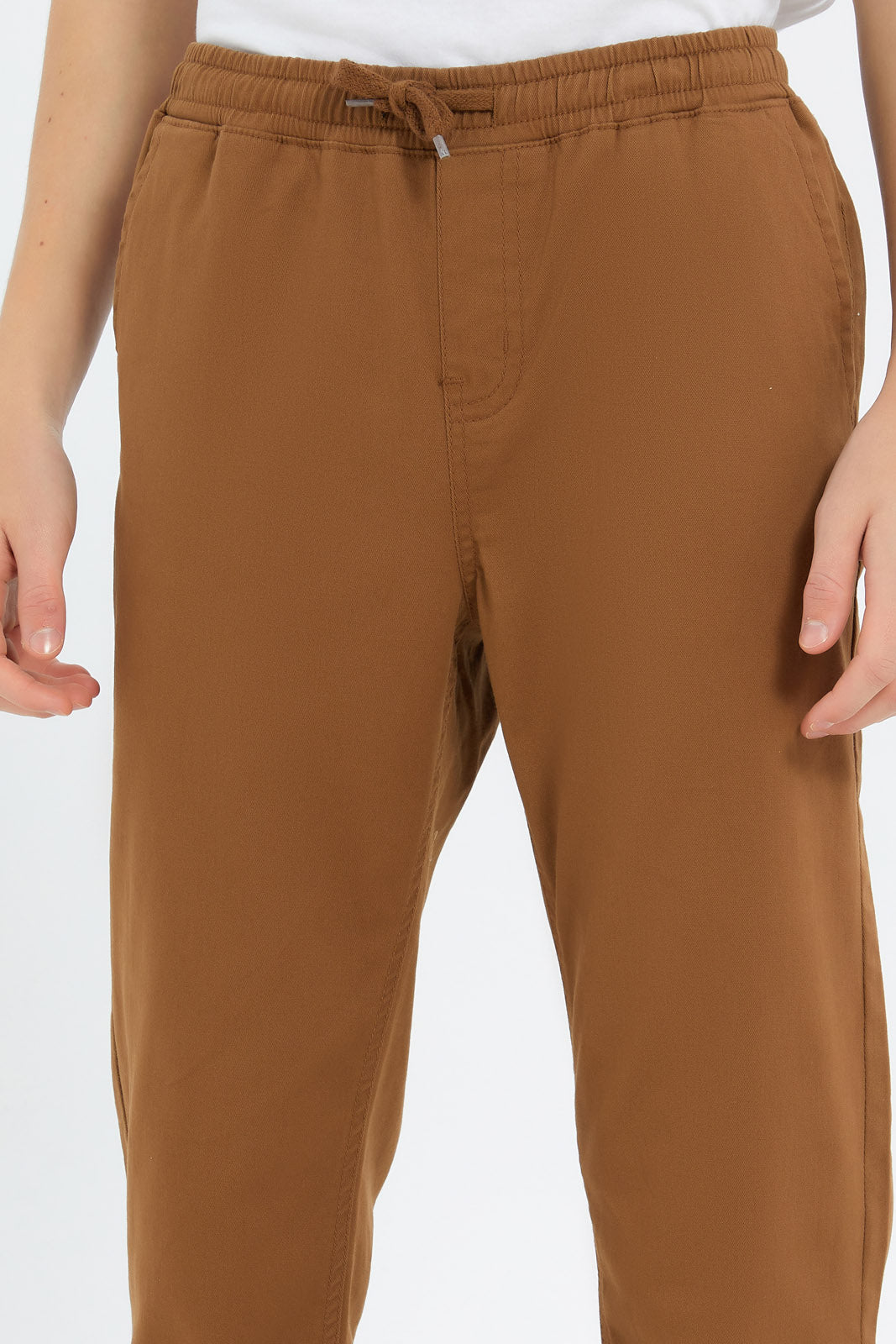 Redtag-Boys-Tan-Pull-On-Casual-Trouser-BSR-Trousers,-Category:Trousers,-Colour:Tan,-Deals:New-In,-Dept:Boys,-Filter:Senior-Boys-(8-to-14-Yrs),-New-In-BSR-APL,-Non-Sale,-S23B,-Section:Boys-(0-to-14Yrs),-TBL-Senior-Boys-9 to 14 Years