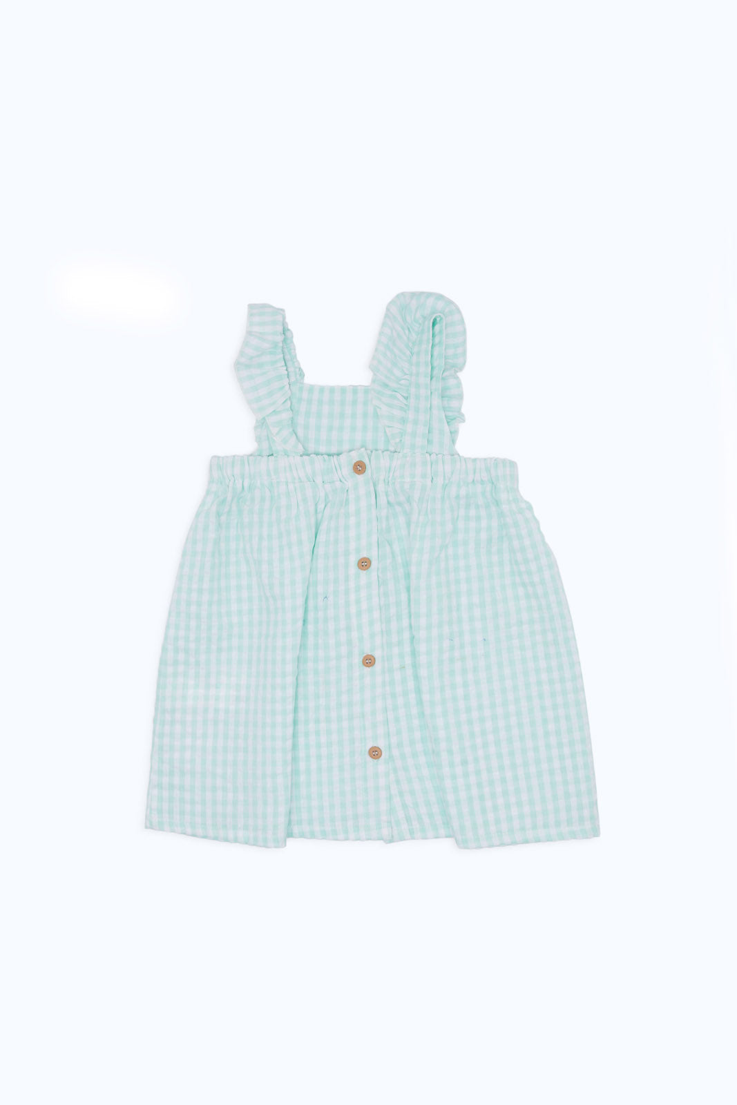 Redtag-Boys-Green-Check-Seersucker-Dress-Category:Dresses,-Colour:Green,-Deals:New-In,-Dept:New-Born,-Filter:Baby-(0-to-12-Mths),-H1:KWR,-H2:NBF,-H3:DRS,-H4:CAD,-NBB-Dresses,-New-In-NBB-APL,-Non-Sale,-RMD,-S23C,-Season:S23C,-Section:Boys-(0-to-14Yrs)-Baby-0 to 12 Months