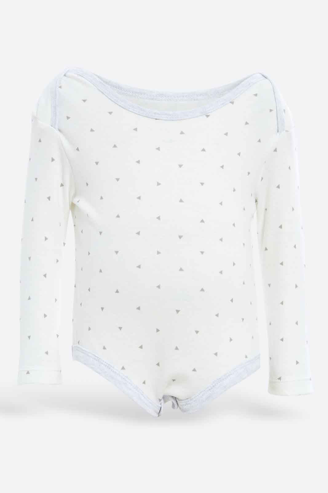 Redtag-Boys-Assorted-5-Pack-Body-Suit-Category:Bodysuits,-Colour:Assorted,-Deals:New-In,-Dept:New-Born,-Filter:Baby-(0-to-12-Mths),-NBB-Bodysuits,-New-In-NBB-APL,-Non-Sale,-Section:Boys-(0-to-14Yrs),-W22B-Baby-0 to 12 Months