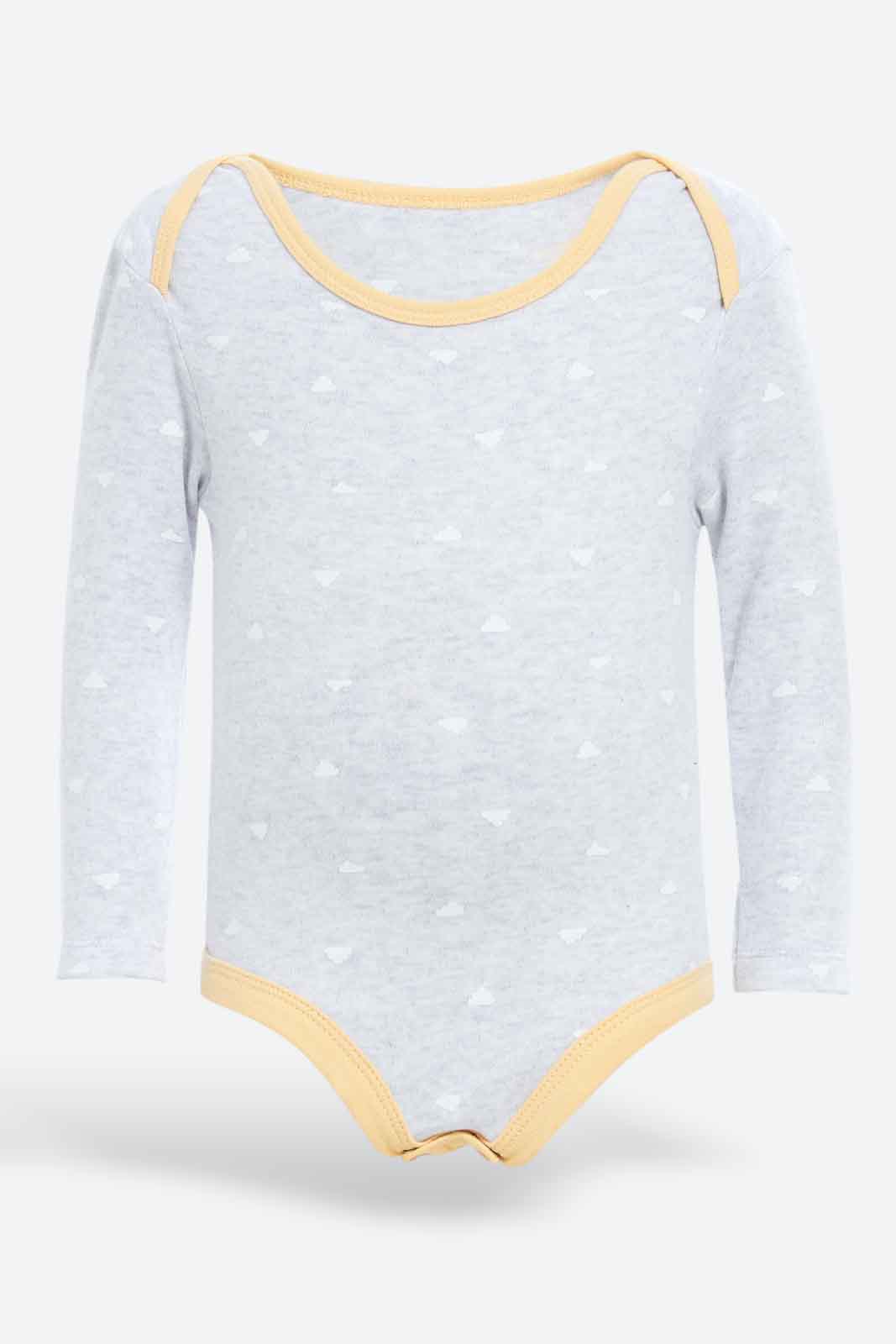 Redtag-Boys-Assorted-5-Pack-Body-Suit-Category:Bodysuits,-Colour:Assorted,-Deals:New-In,-Dept:New-Born,-Filter:Baby-(0-to-12-Mths),-NBB-Bodysuits,-New-In-NBB-APL,-Non-Sale,-Section:Boys-(0-to-14Yrs),-W22B-Baby-0 to 12 Months