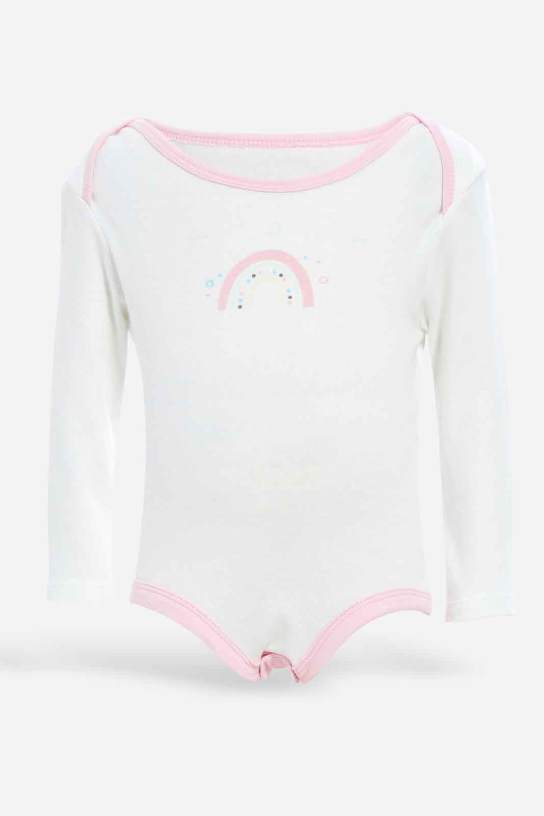 Redtag-Boys-Assorted-5-Pack-Body-Suit-Category:Bodysuits,-Colour:Assorted,-Deals:New-In,-Dept:New-Born,-Filter:Baby-(0-to-12-Mths),-NBB-Bodysuits,-New-In-NBB-APL,-Non-Sale,-Section:Boys-(0-to-14Yrs),-W22B-Baby-0 to 12 Months