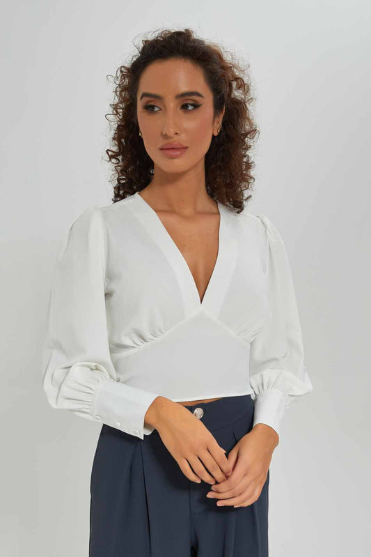 Redtag-Women-Cream-Bust-Detail-Jersey-Blouse-Category:Tops,-Colour:Cream,-Deals:New-In,-Dept:Ladieswear,-Filter:Women's-Clothing,-New-In-Women-APL,-Non-Sale,-S23A,-Section:Women,-Women-Tops-Women's-