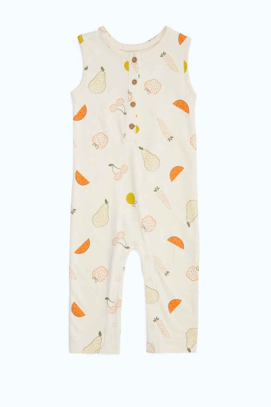 Redtag-Boys-Natural-Aop-Terry-Knit-Sleeveless-Romper-Category:Rompers,-Colour:Beige,-Deals:New-In,-Dept:New-Born,-Filter:Baby-(0-to-12-Mths),-NBB-Rompers,-New-In-NBB-APL,-Non-Sale,-S23B,-Section:Boys-(0-to-14Yrs)-Baby-0 to 12 Months