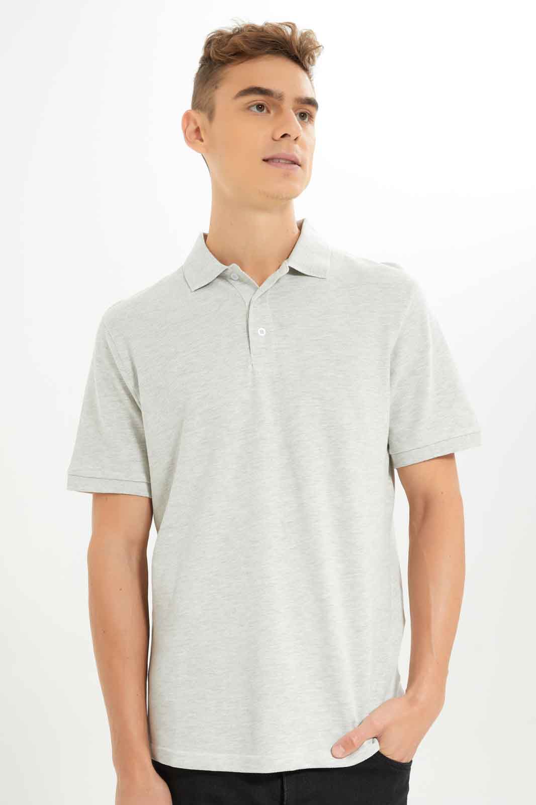 Redtag-Men-Ecru-Polo-Shirt-Category:Polo-T-Shirts,-Colour:Ecru,-Deals:New-In,-Dept:Menswear,-Filter:Men's-Clothing,-Men-Polo-T-Shirts,-New-In-Men-APL,-Non-Sale,-S23A,-Section:Men,-TBL-Men's-