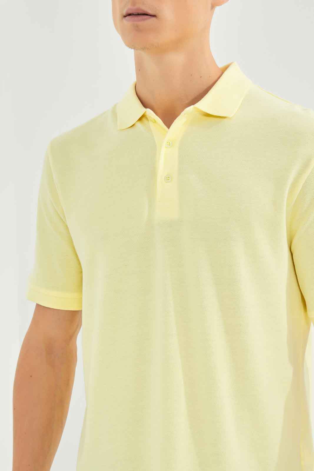 Redtag-Men-Yellow-Polo-Shirt-Category:Polo-T-Shirts,-Colour:Yellow,-Deals:New-In,-Dept:Menswear,-Filter:Men's-Clothing,-Men-Polo-T-Shirts,-New-In-Men-APL,-Non-Sale,-S23A,-Section:Men,-TBL-Men's-