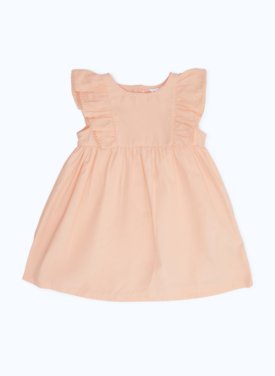 Redtag-Boys-Orange-Woven-Frill-Dress-Print-Category:Dresses,-Colour:Orange,-Deals:New-In,-Dept:New-Born,-Filter:Baby-(0-to-12-Mths),-H1:KWR,-H2:NBF,-H3:DRS,-H4:CAD,-NBG-Dresses,-New-In-NBG-APL,-Non-Sale,-S23B,-Season:S23B,-Section:Boys-(0-to-14Yrs)-Baby-0 to 12 Months