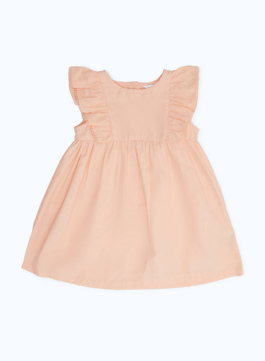 Redtag-Boys-Orange-Woven-Frill-Dress-Print-Category:Dresses,-Colour:Orange,-Deals:New-In,-Dept:New-Born,-Filter:Baby-(0-to-12-Mths),-H1:KWR,-H2:NBF,-H3:DRS,-H4:CAD,-NBG-Dresses,-New-In-NBG-APL,-Non-Sale,-S23B,-Season:S23B,-Section:Boys-(0-to-14Yrs)-Baby-0 to 12 Months