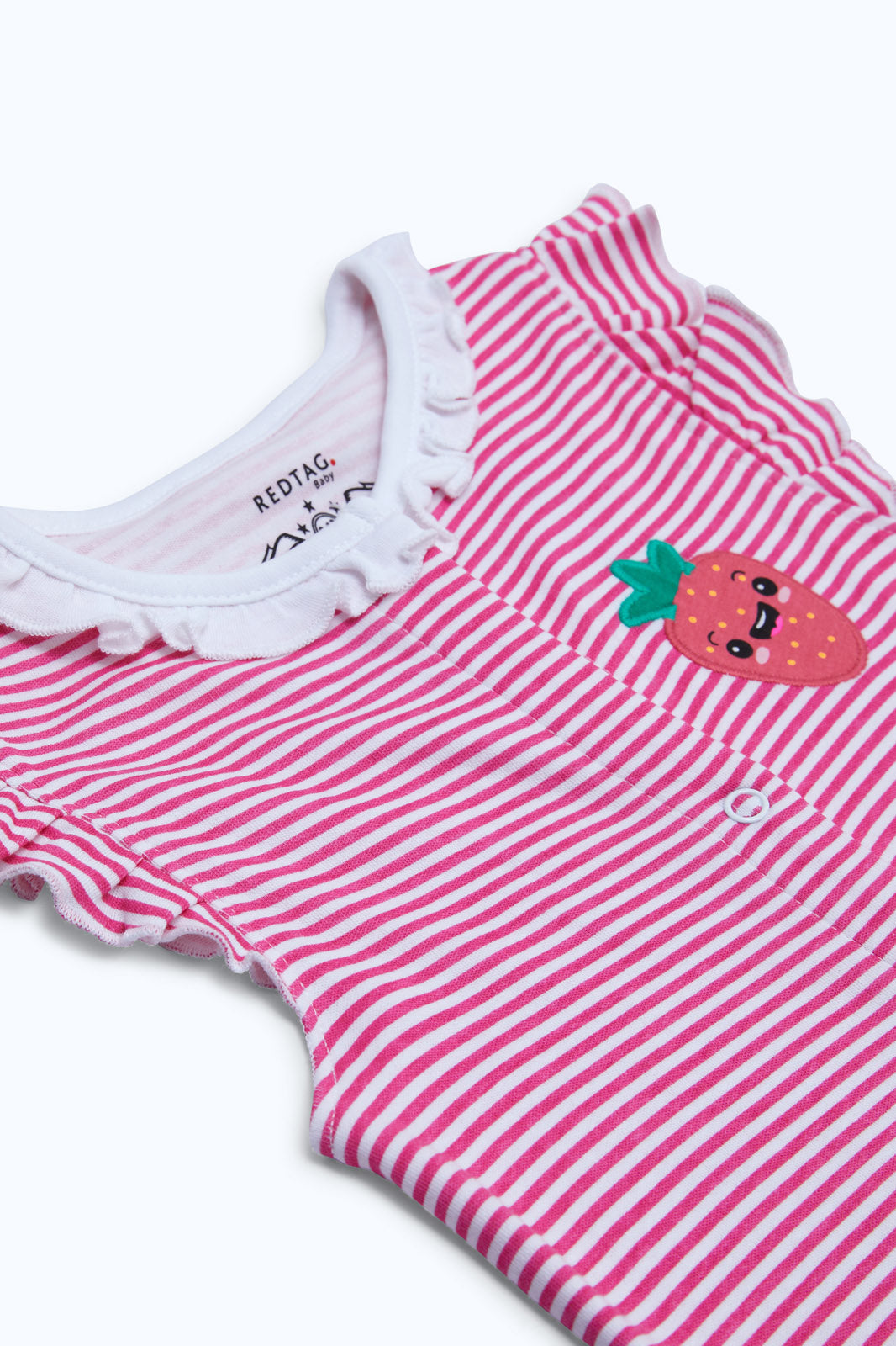 Redtag-Boys-Pink-Aop-Sleeveless-Romper-Category:Rompers,-Colour:Apricot,-Deals:New-In,-Dept:New-Born,-Filter:Baby-(0-to-12-Mths),-NBG-Rompers,-New-In-NBG-APL,-Non-Sale,-S23B,-Section:Boys-(0-to-14Yrs)-Baby-0 to 12 Months