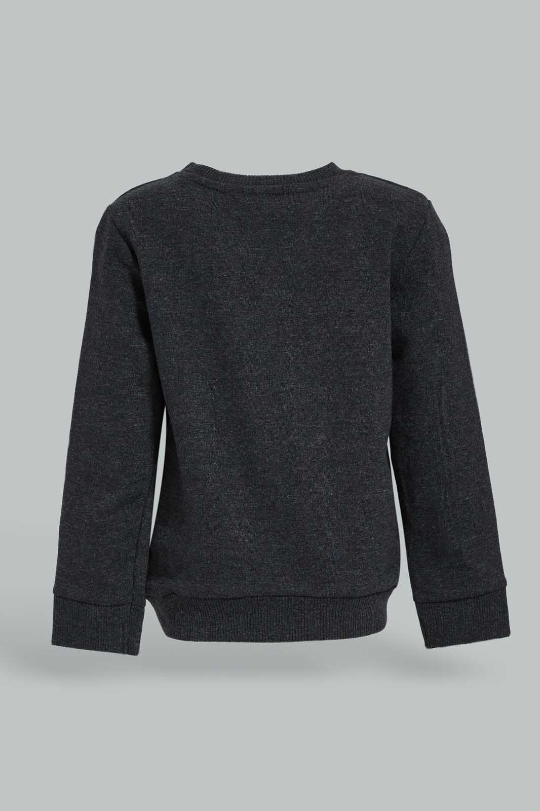 Redtag-Boys-Charcoal-Puzzle-Long-Sleeve-Sweatshirts-Category:Sweatshirts,-Colour:Charcoal,-Deals:New-In,-Dept:Boys,-Filter:Infant-Boys-(3-to-24-Mths),-INB-Sweatshirts,-New-In-INB-APL,-Non-Sale,-Section:Boys-(0-to-14Yrs),-TBL,-W22B-Infant-Boys-3 to 24 Months